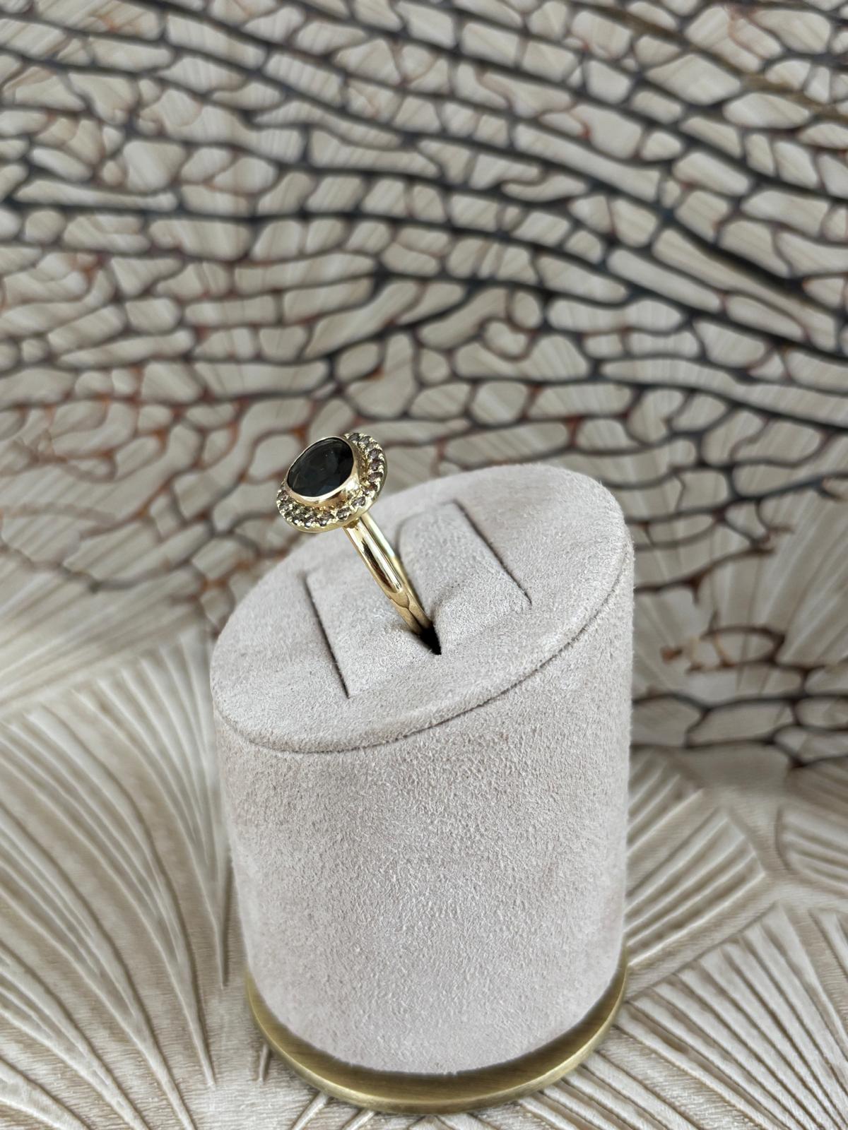 Paradise Spinel Diamant Ring Liggend