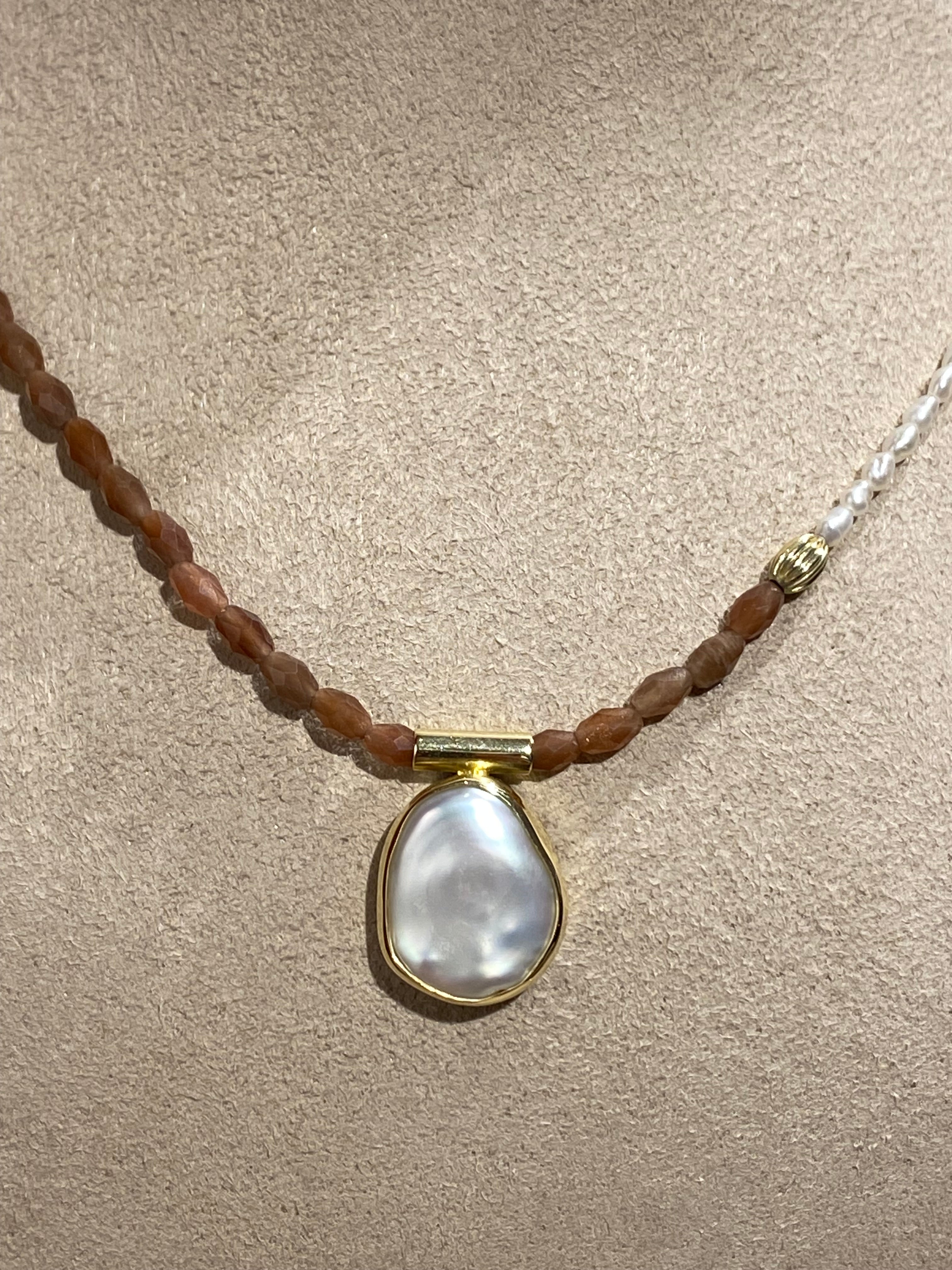 Parel Agaat Ketting