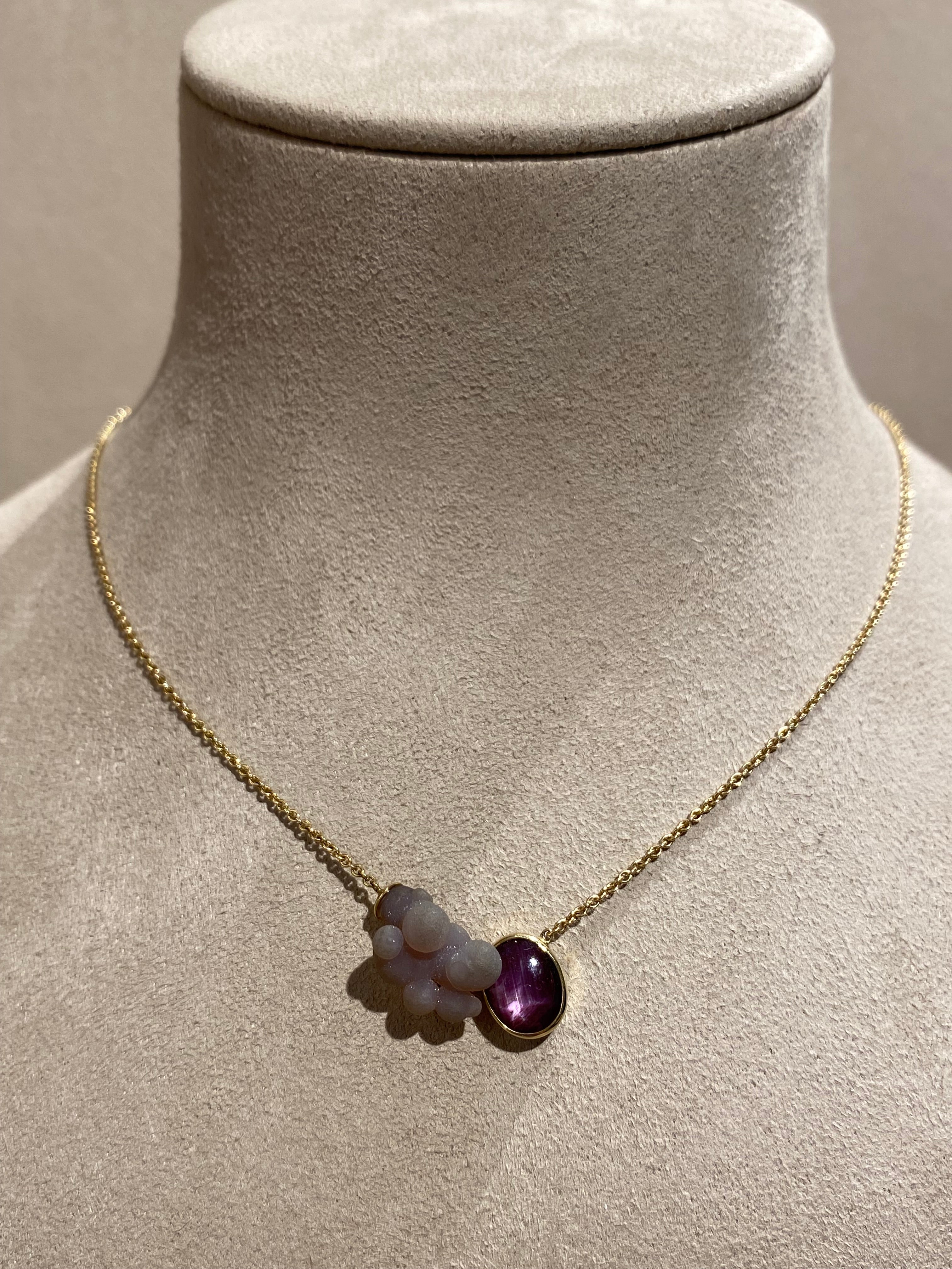 Robijn Agaatdruiven Ketting