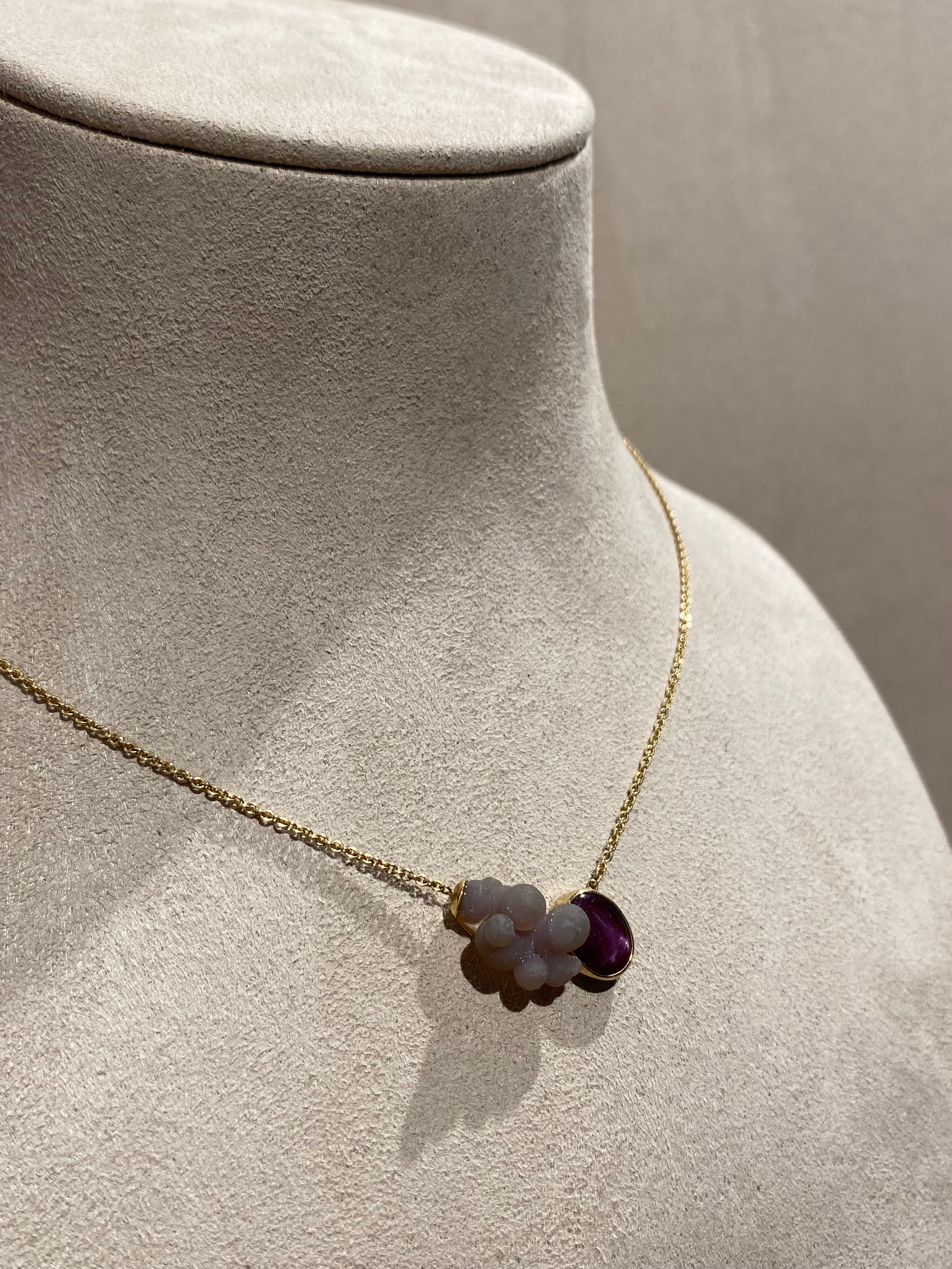 Robijn Agaatdruiven Ketting