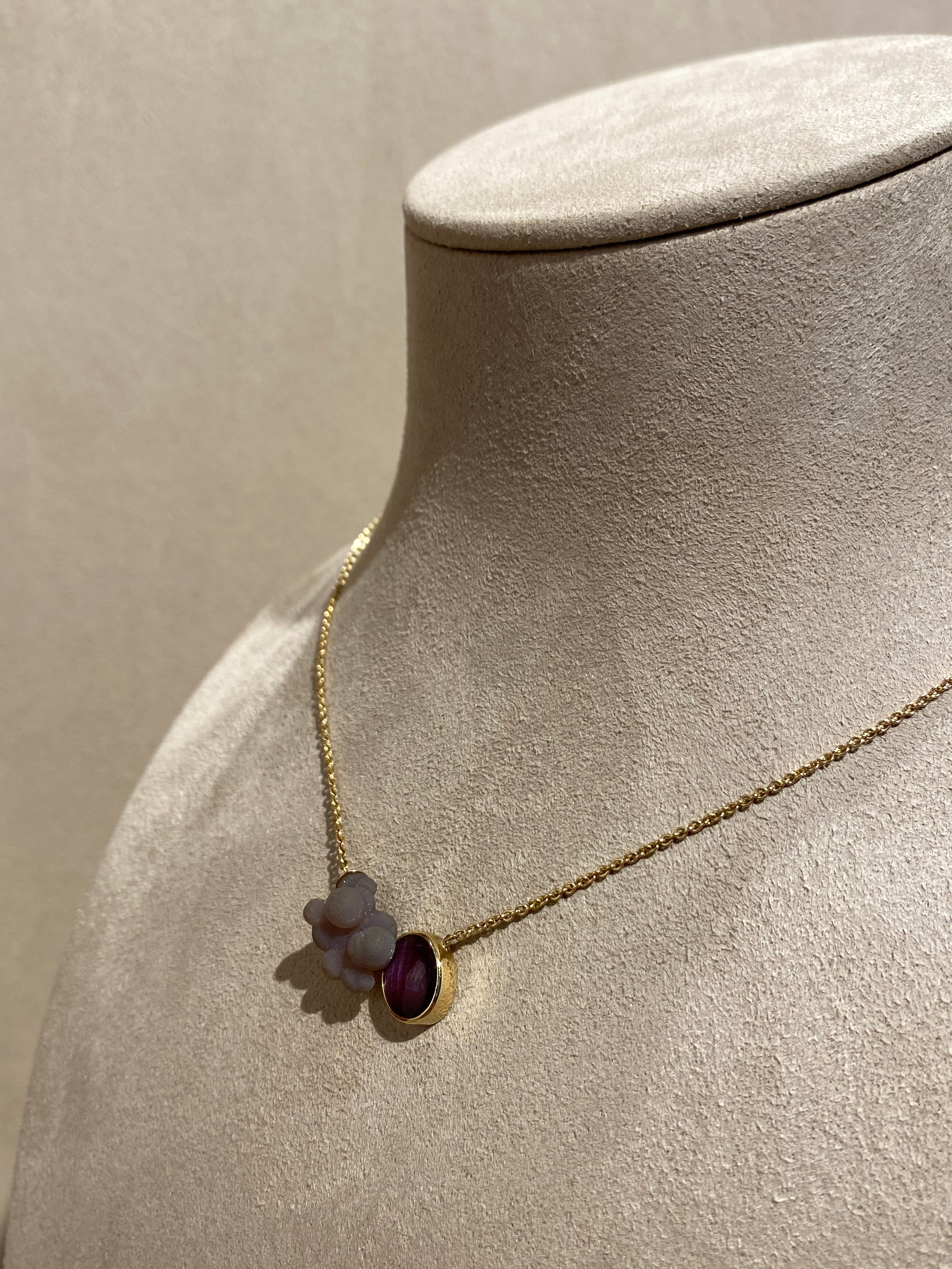 Robijn Agaatdruiven Ketting
