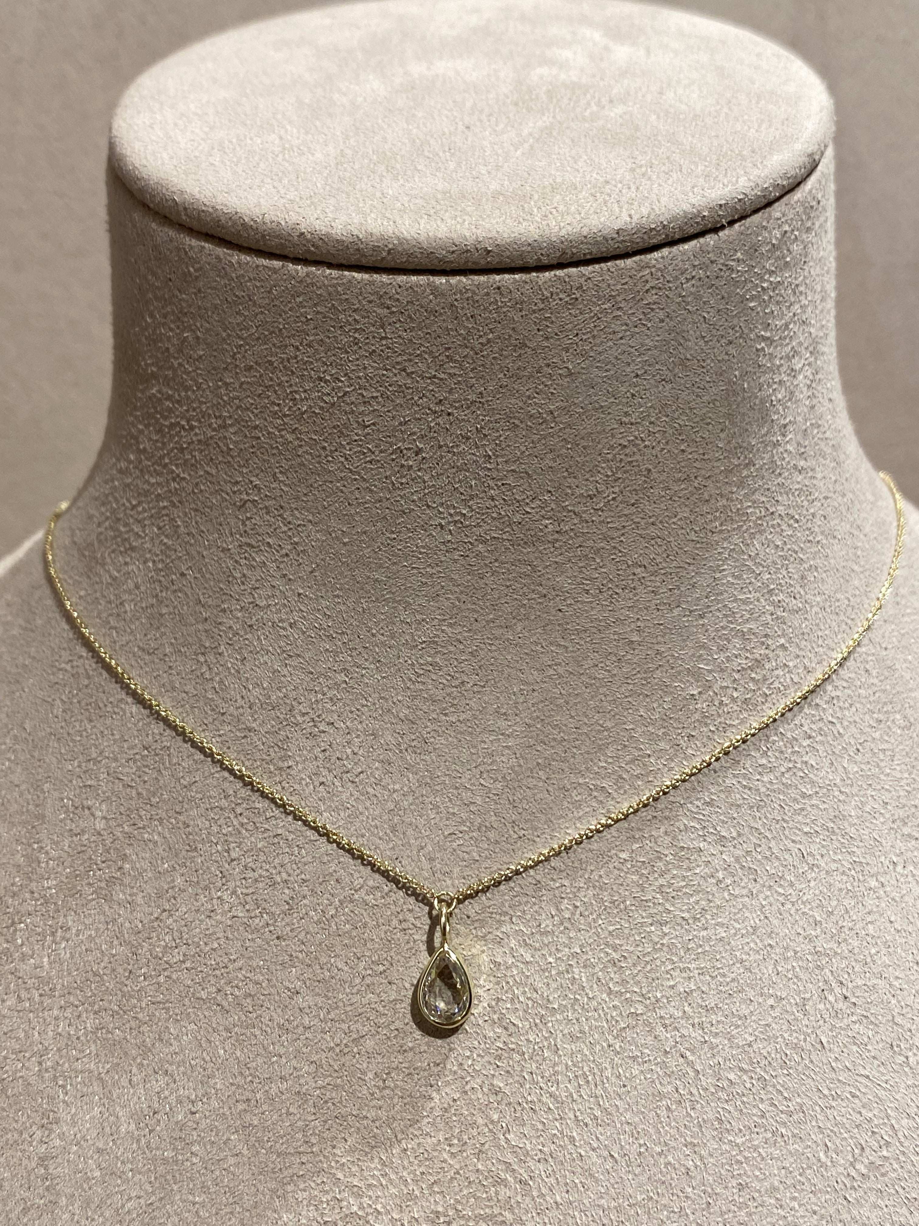 Druppel Diamant Ketting
