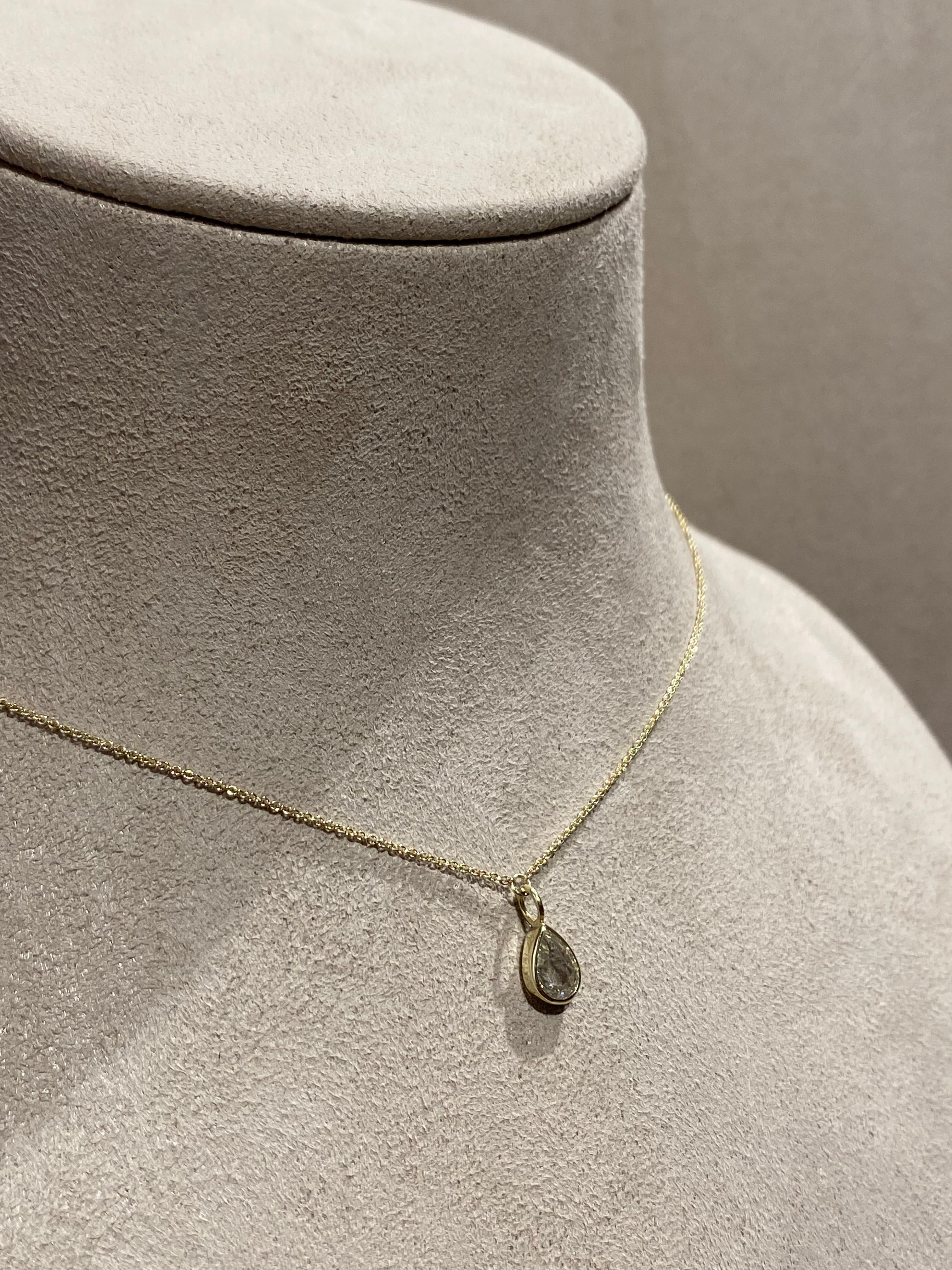 Druppel Diamant Ketting