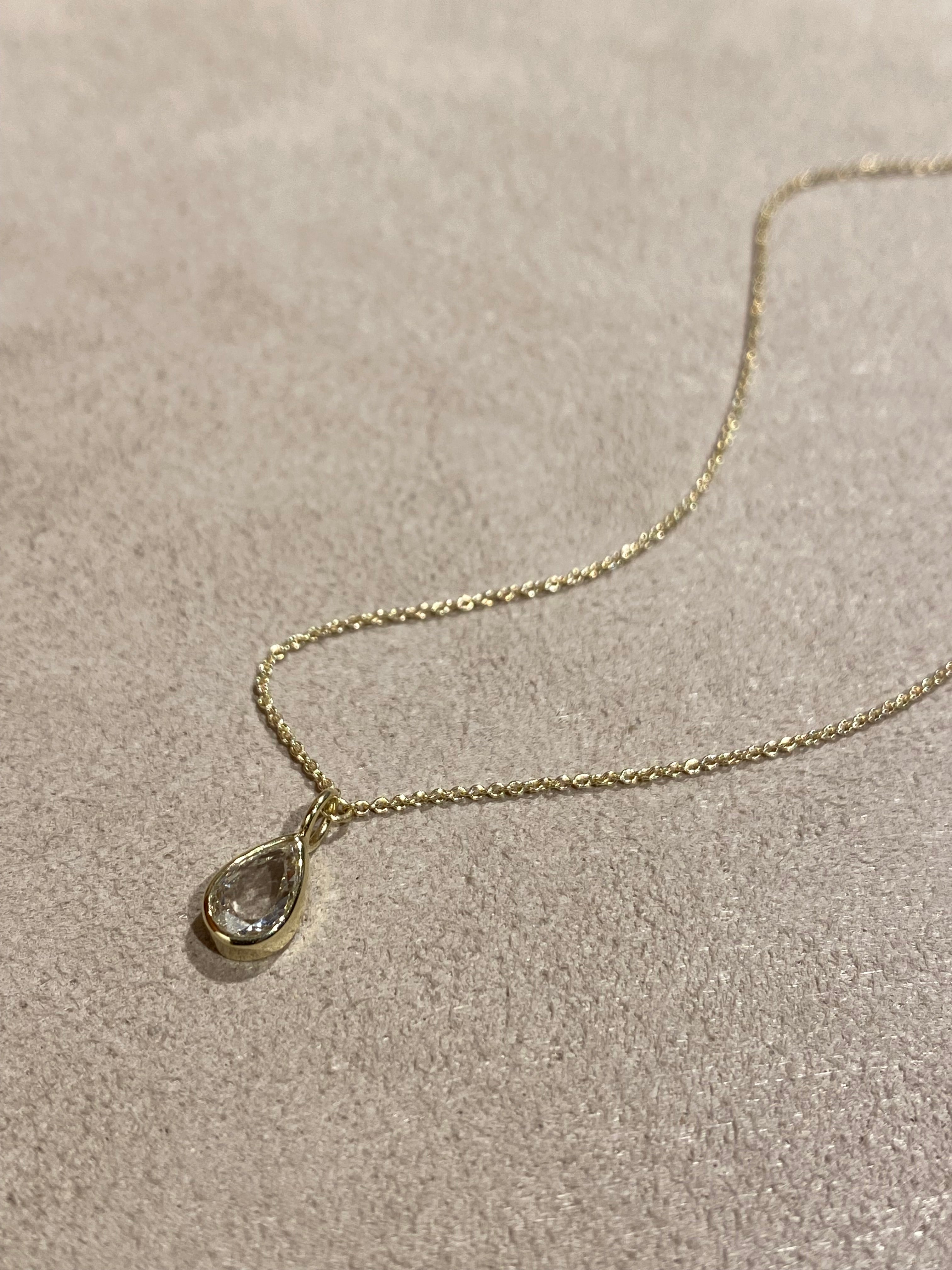 Druppel Diamant Ketting