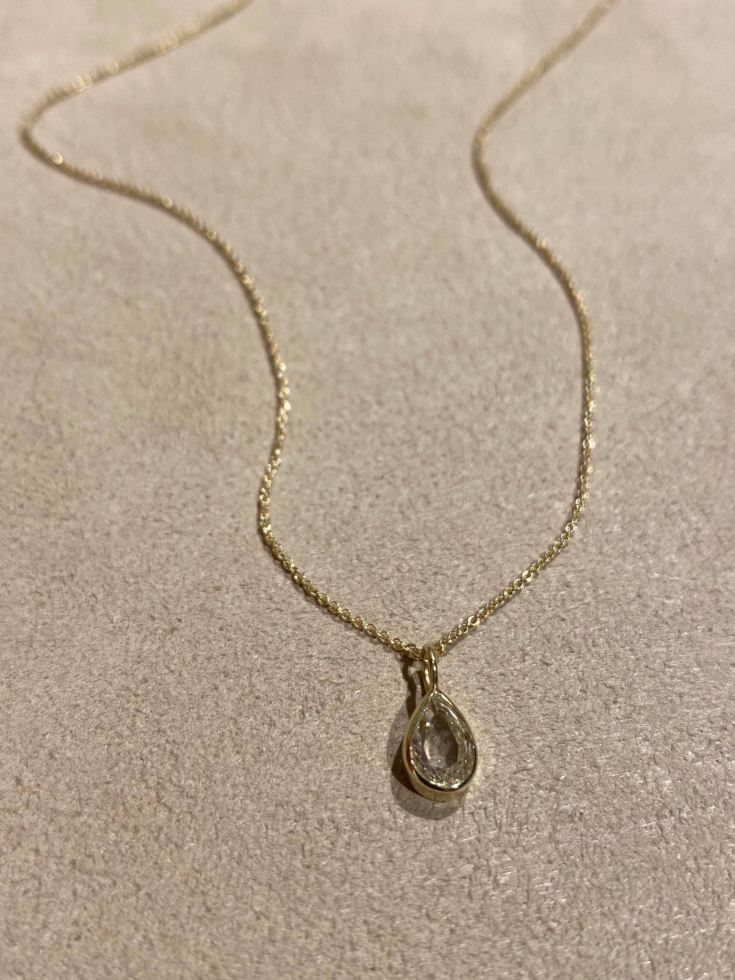Druppel Diamant Ketting