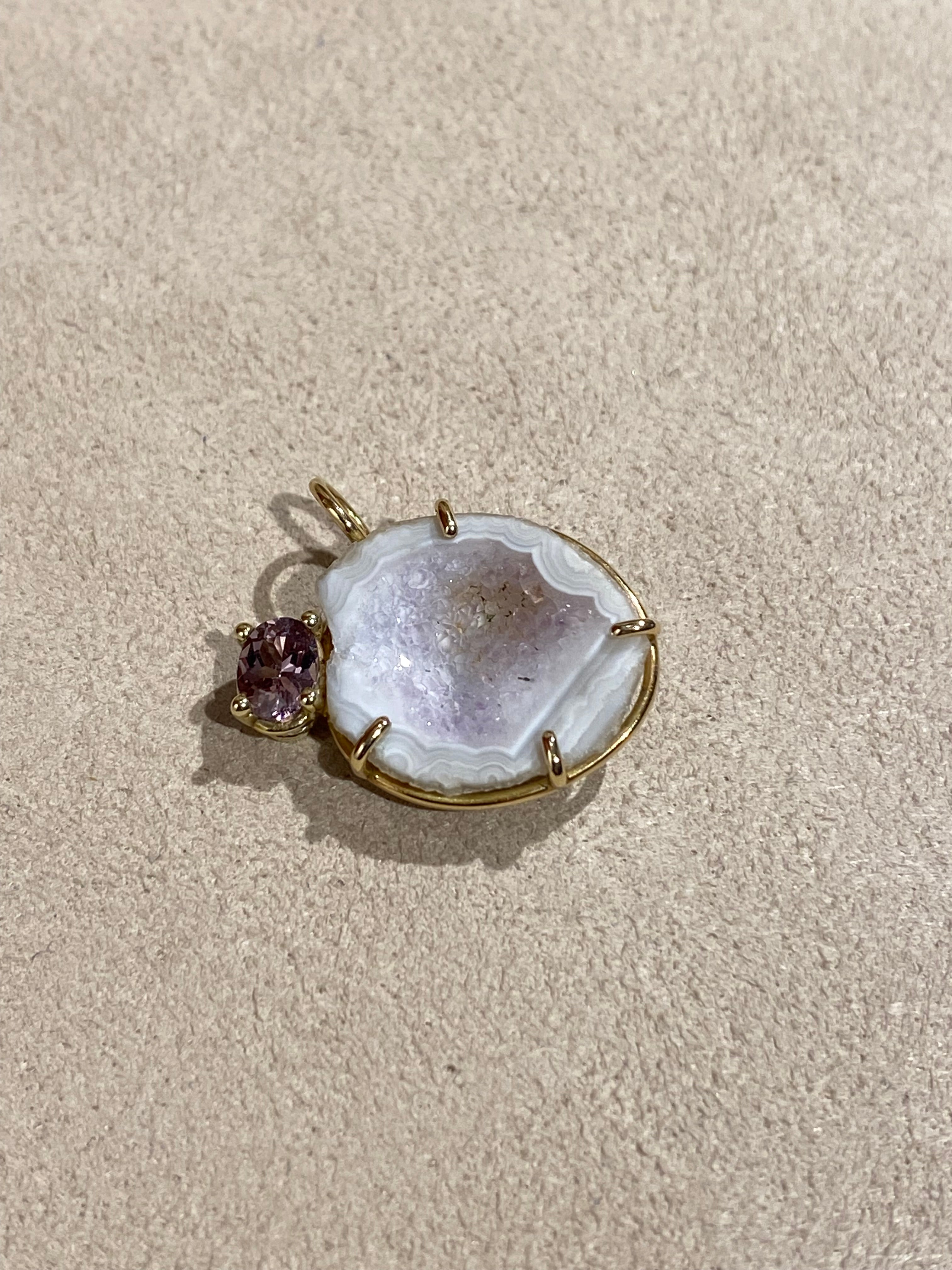 Geode Spinel Hanger