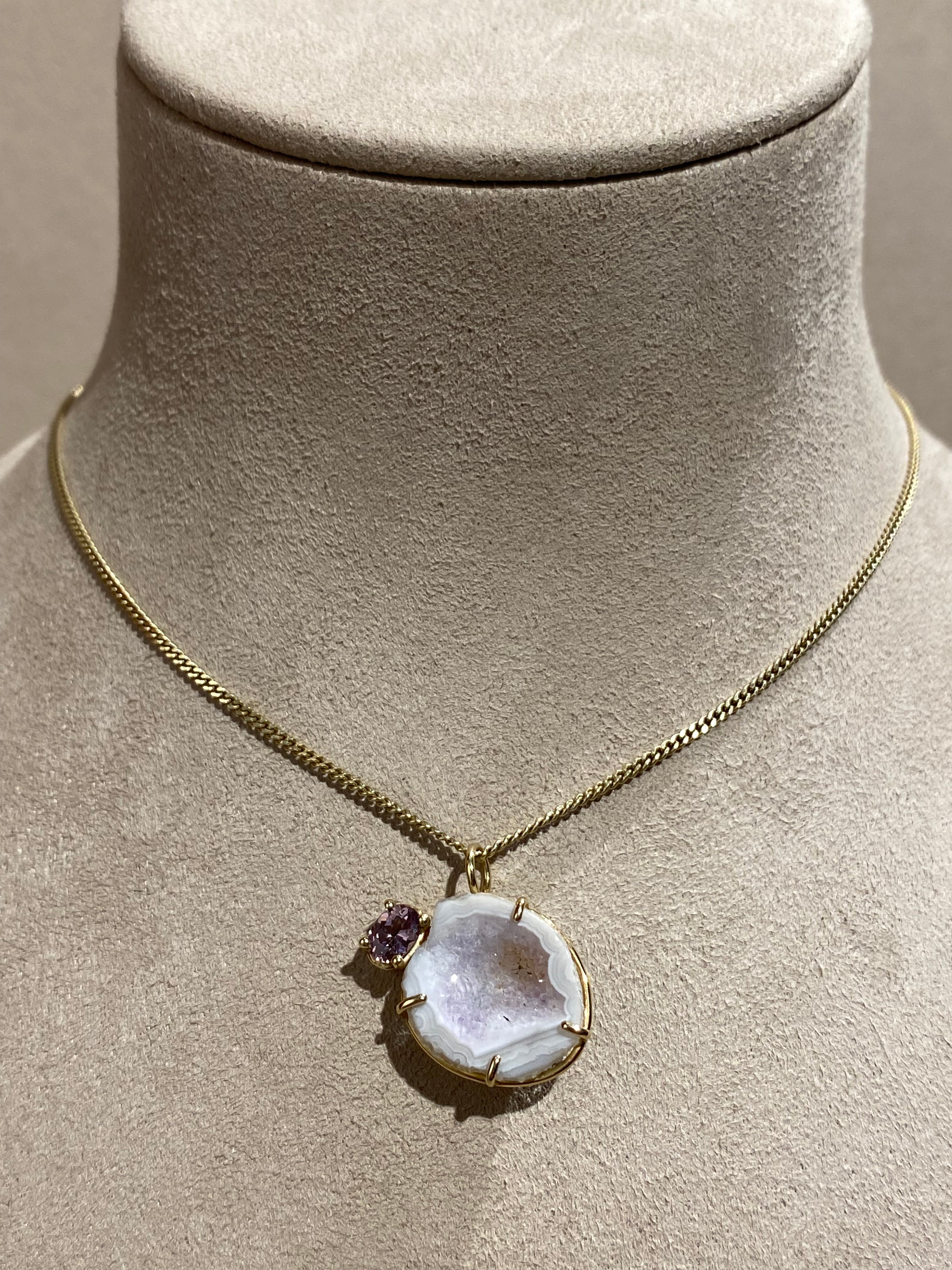 Geode Spinel Hanger