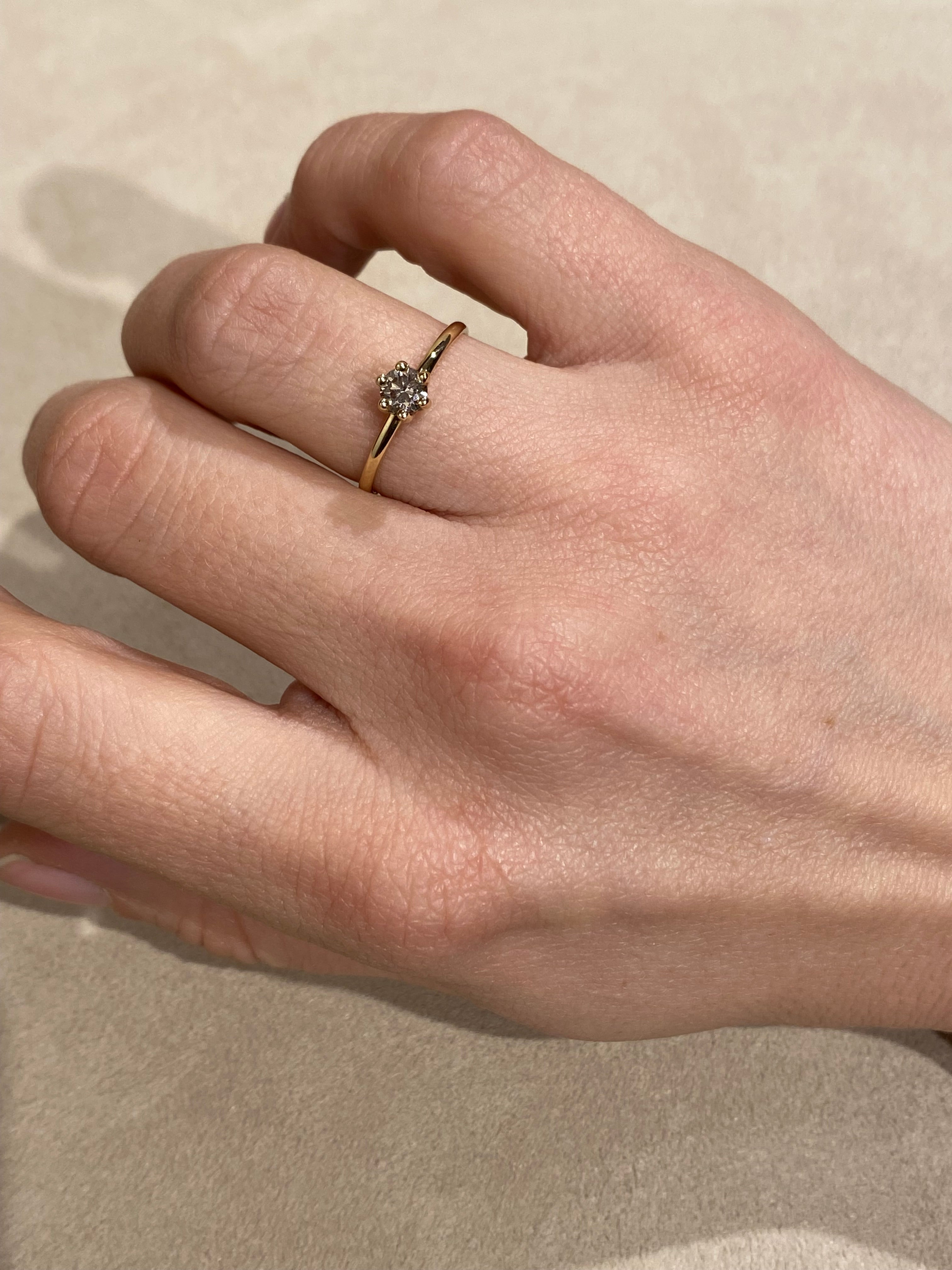 Champagne Diamant Ring