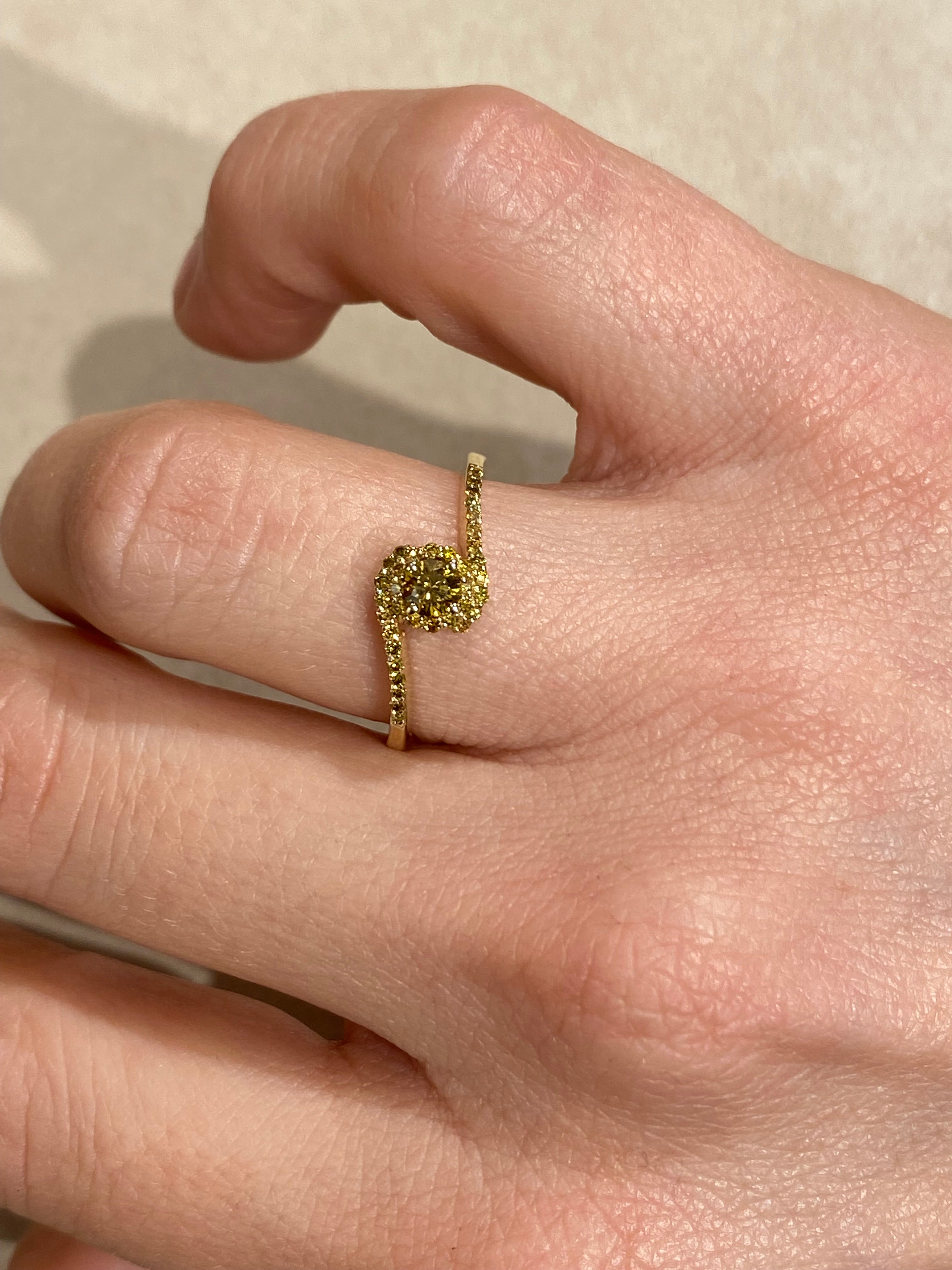 Diamanten Golf Ring