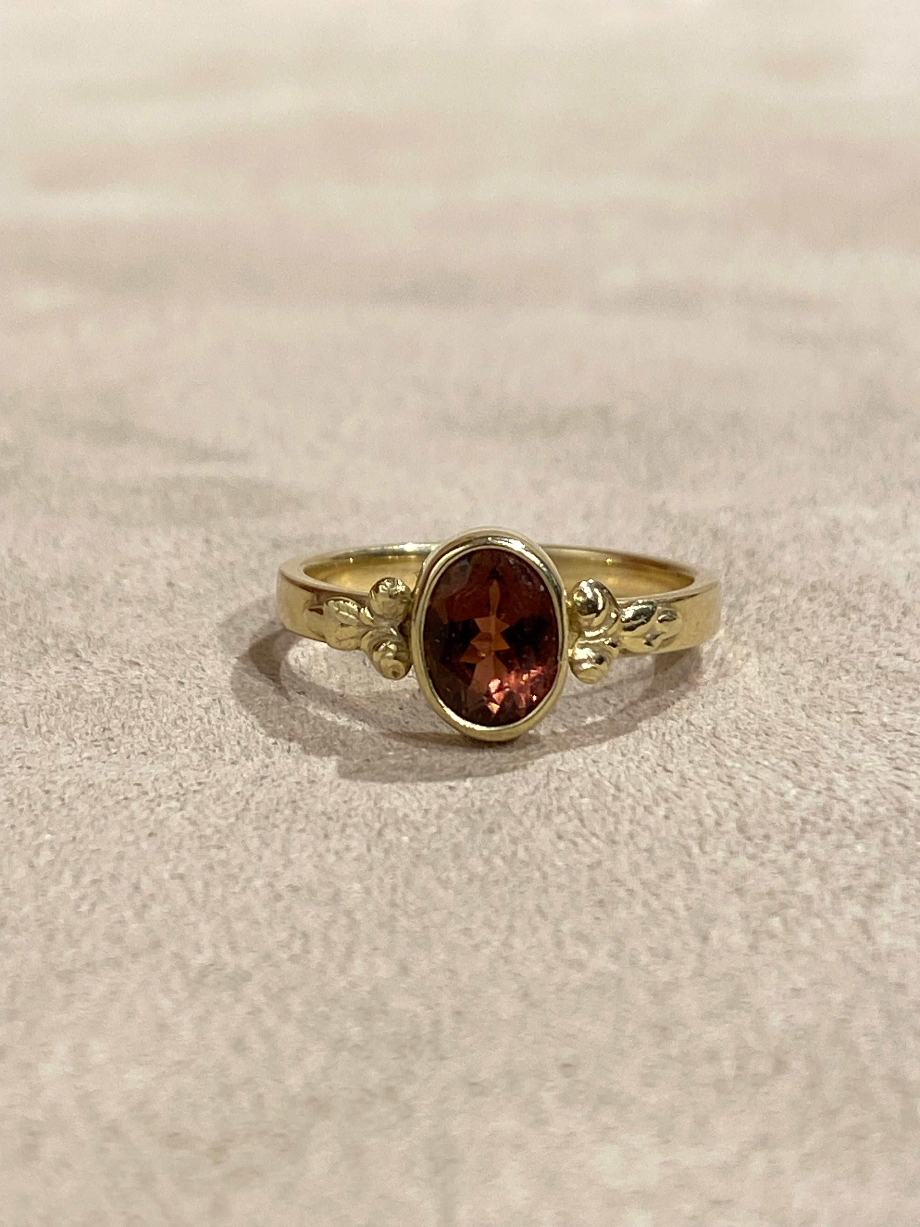 Toermalijn Roosjes Ring