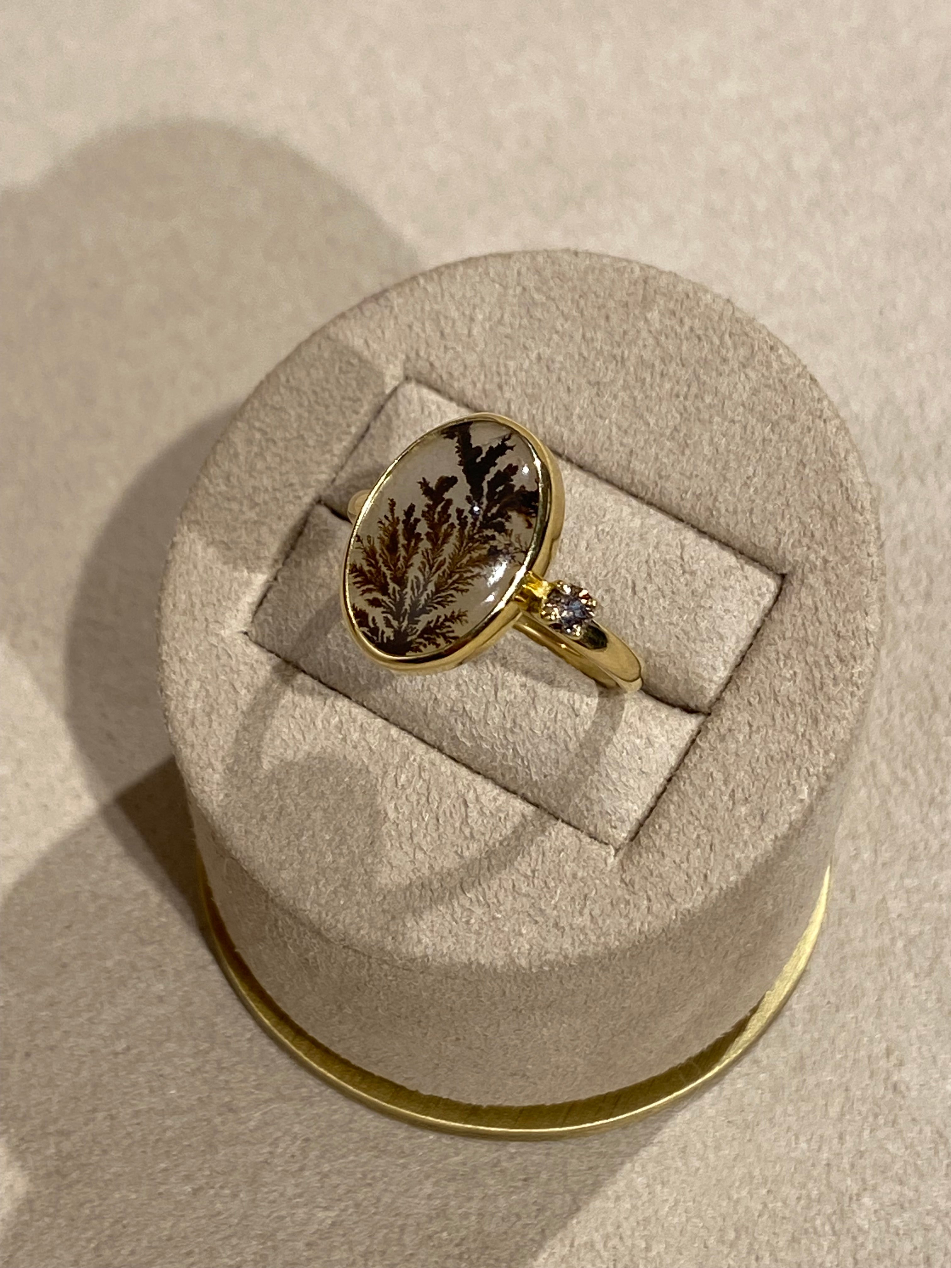 Dendriet Diamant Ring