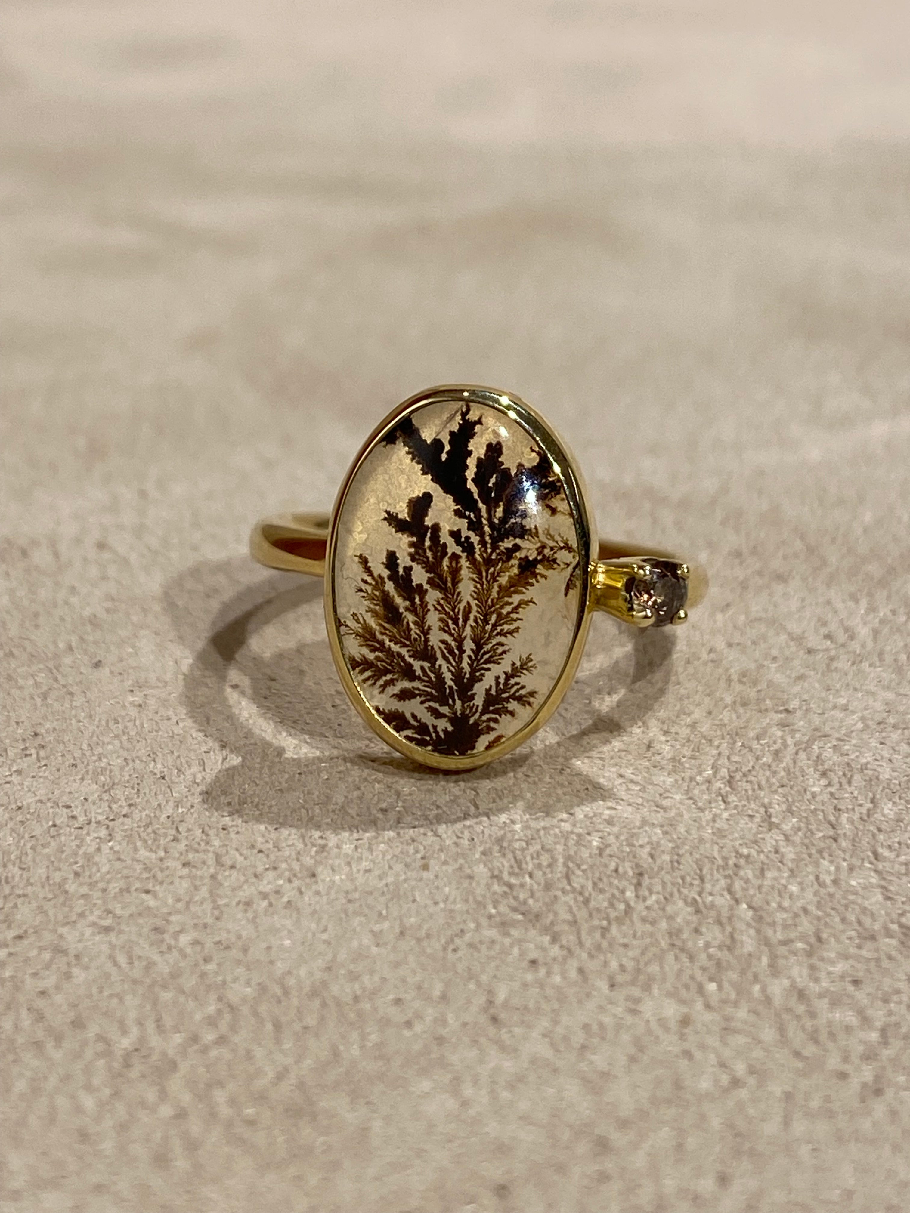 Dendriet Diamant Ring