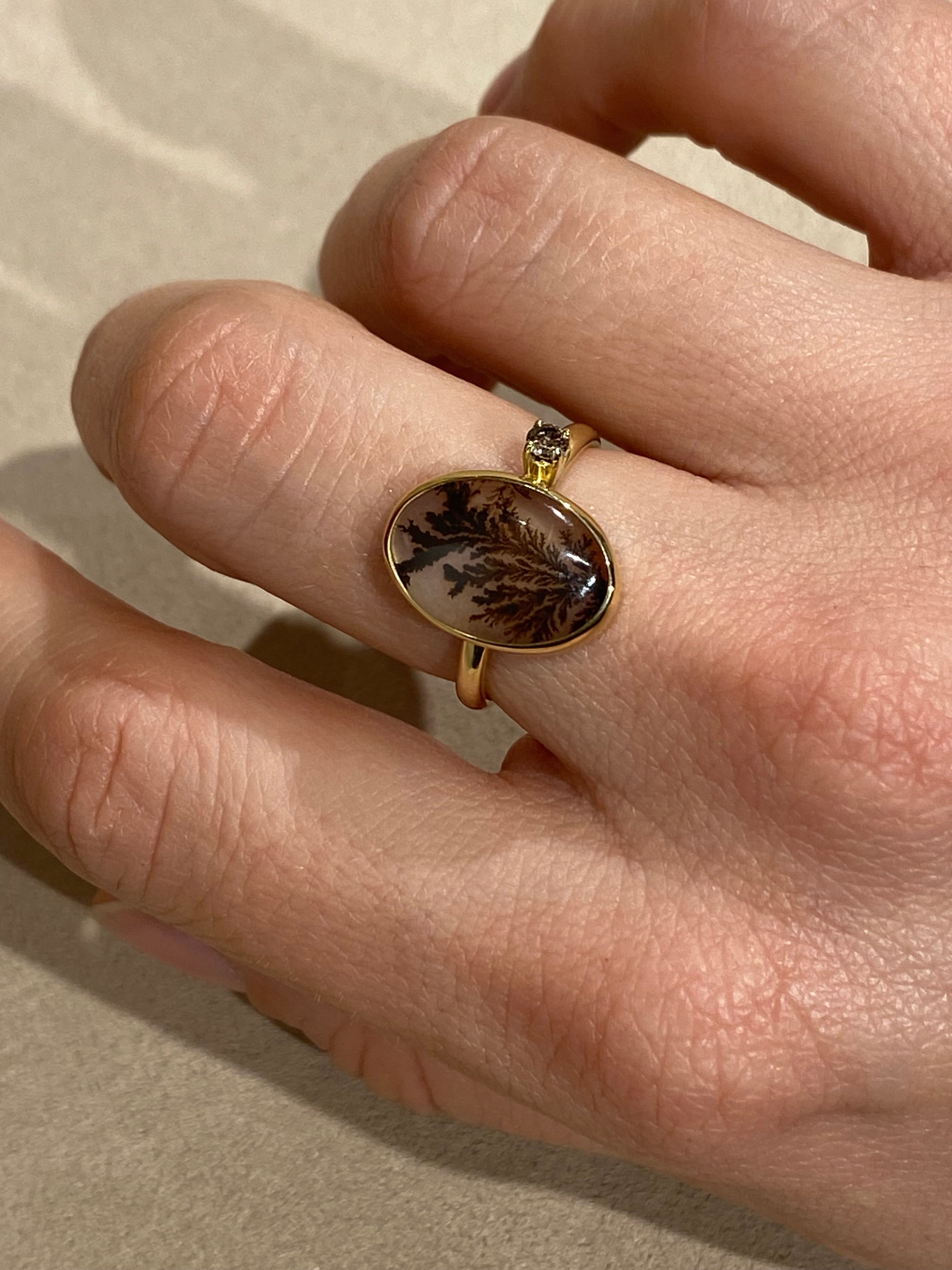 Dendriet Diamant Ring