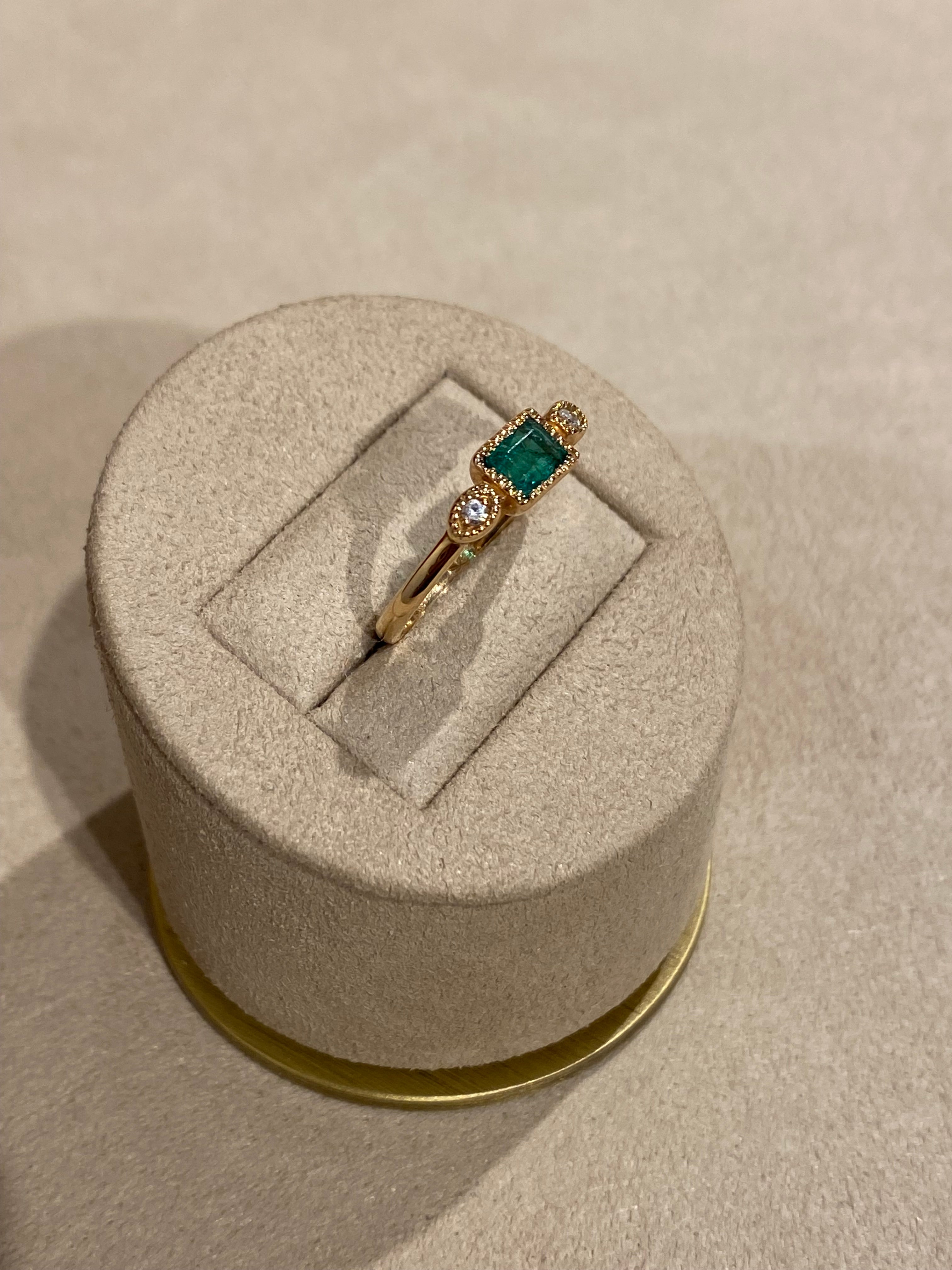 Smaragd Diamant Ring