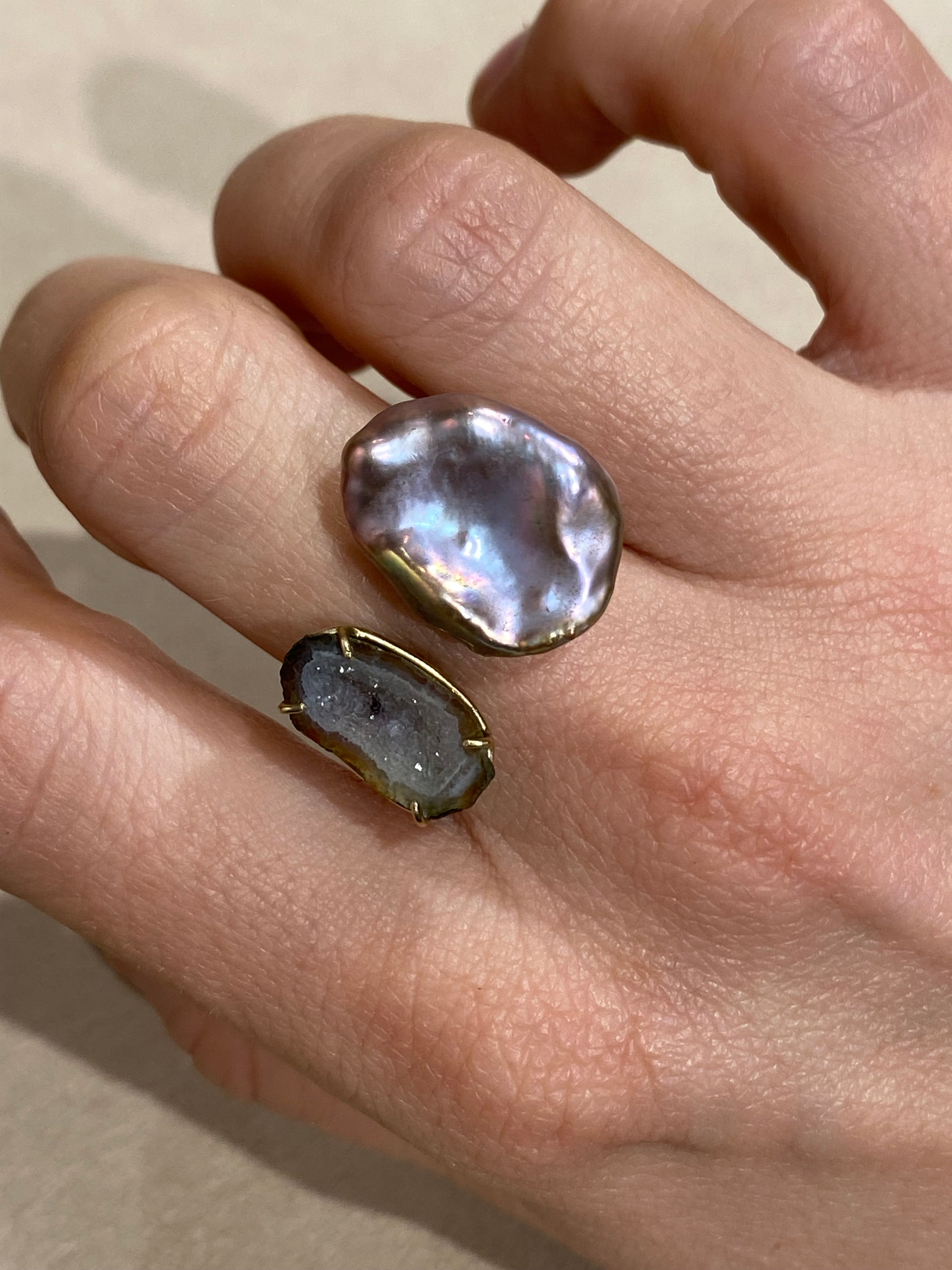Geode Keshi Ring
