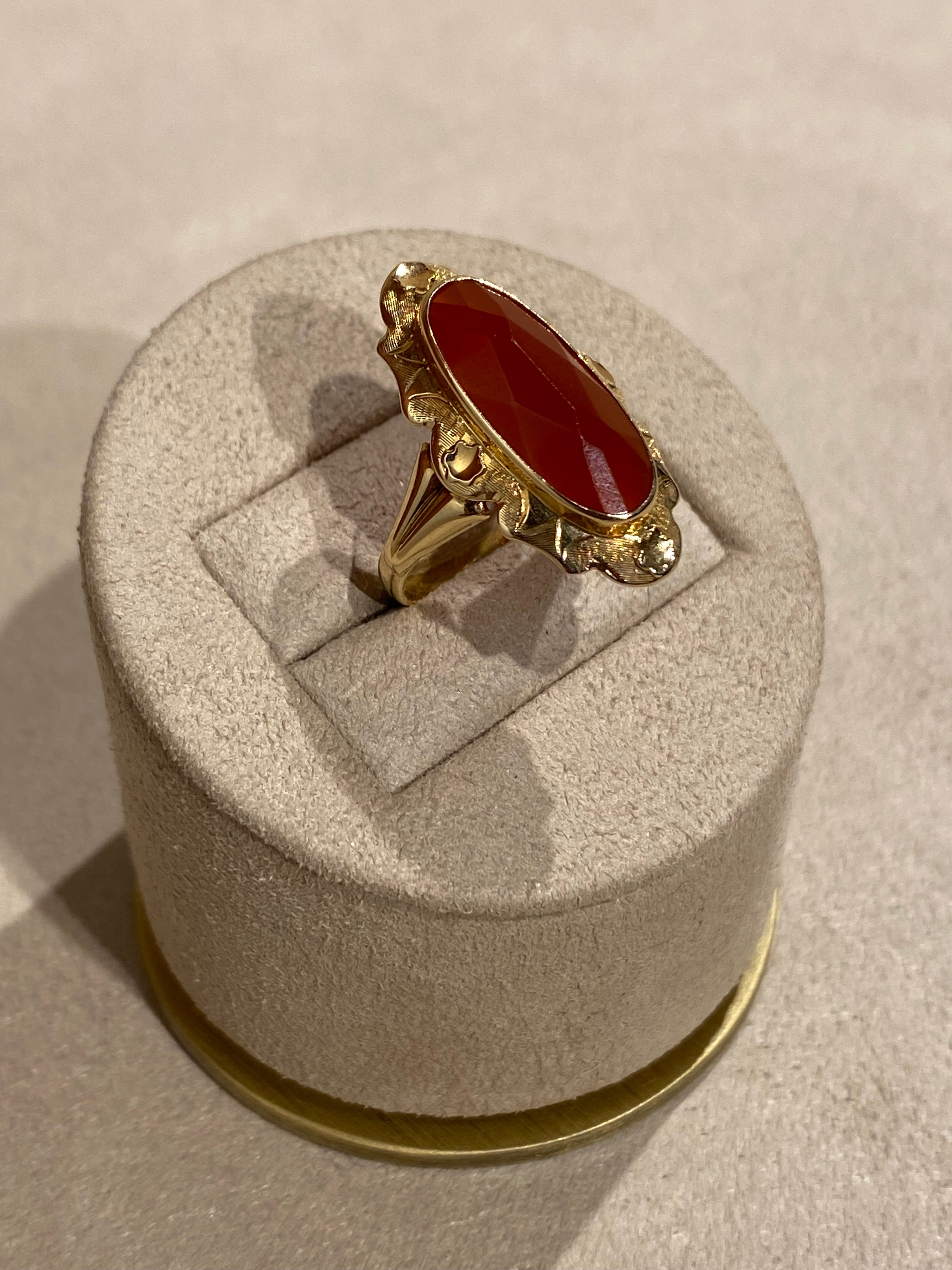 Carneool Bewerkte Vintage Ring