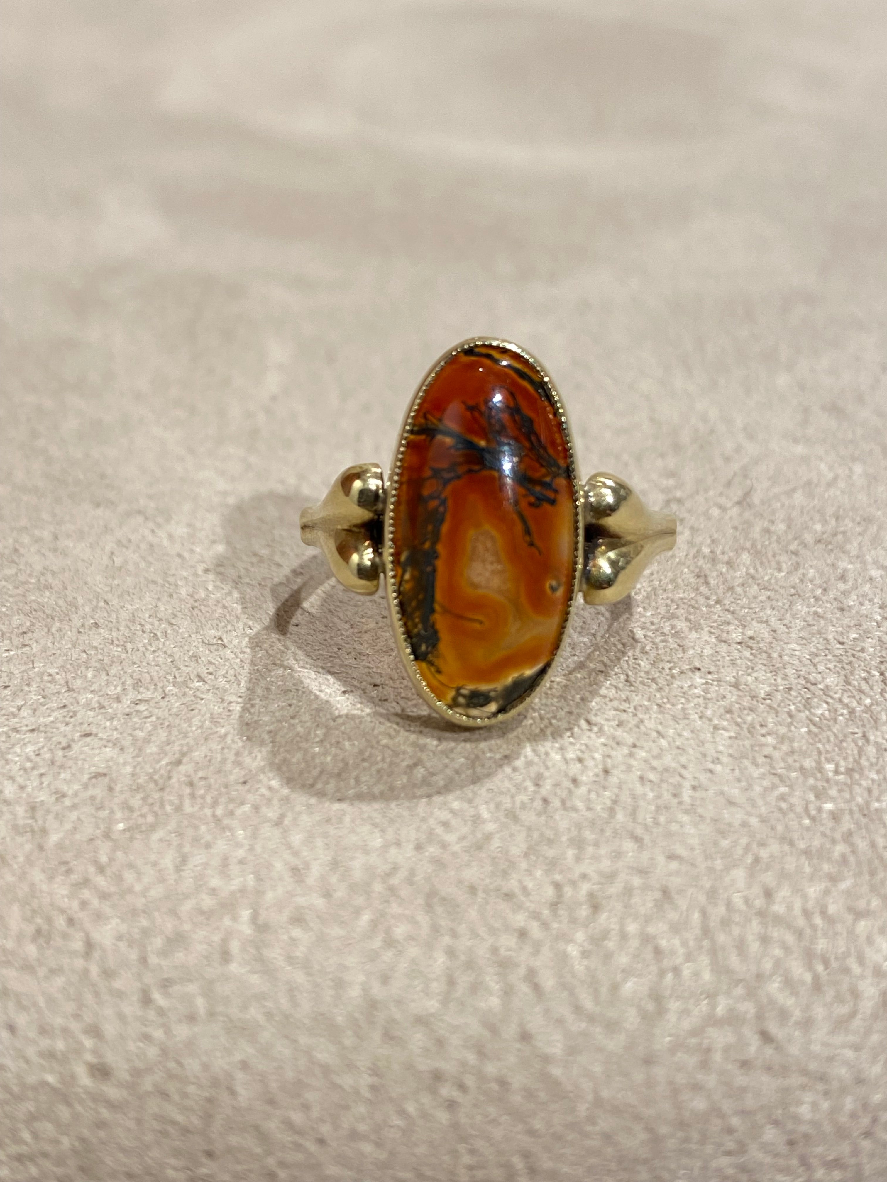 Agaat Vintage Ring