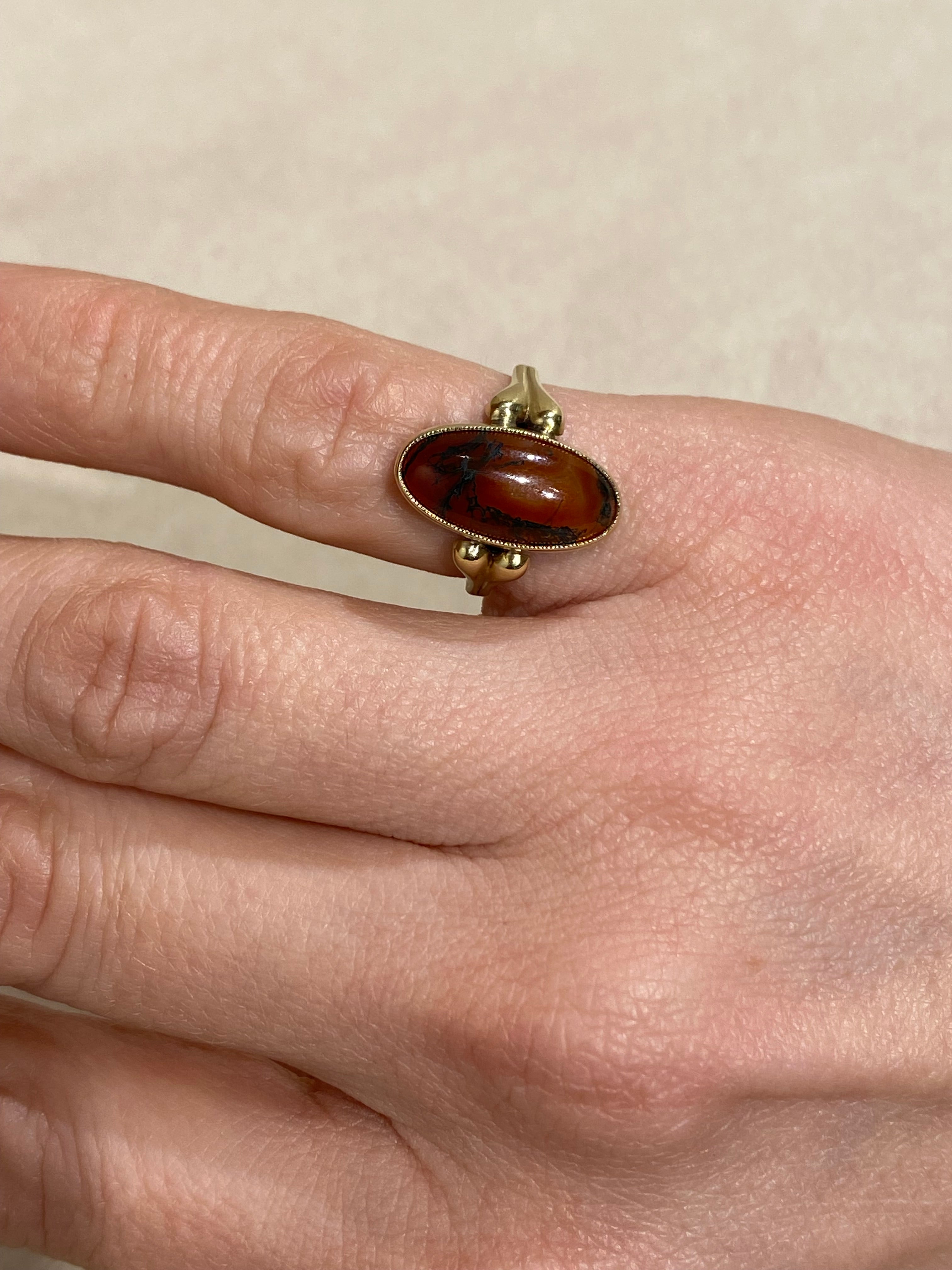 Agaat Vintage Ring