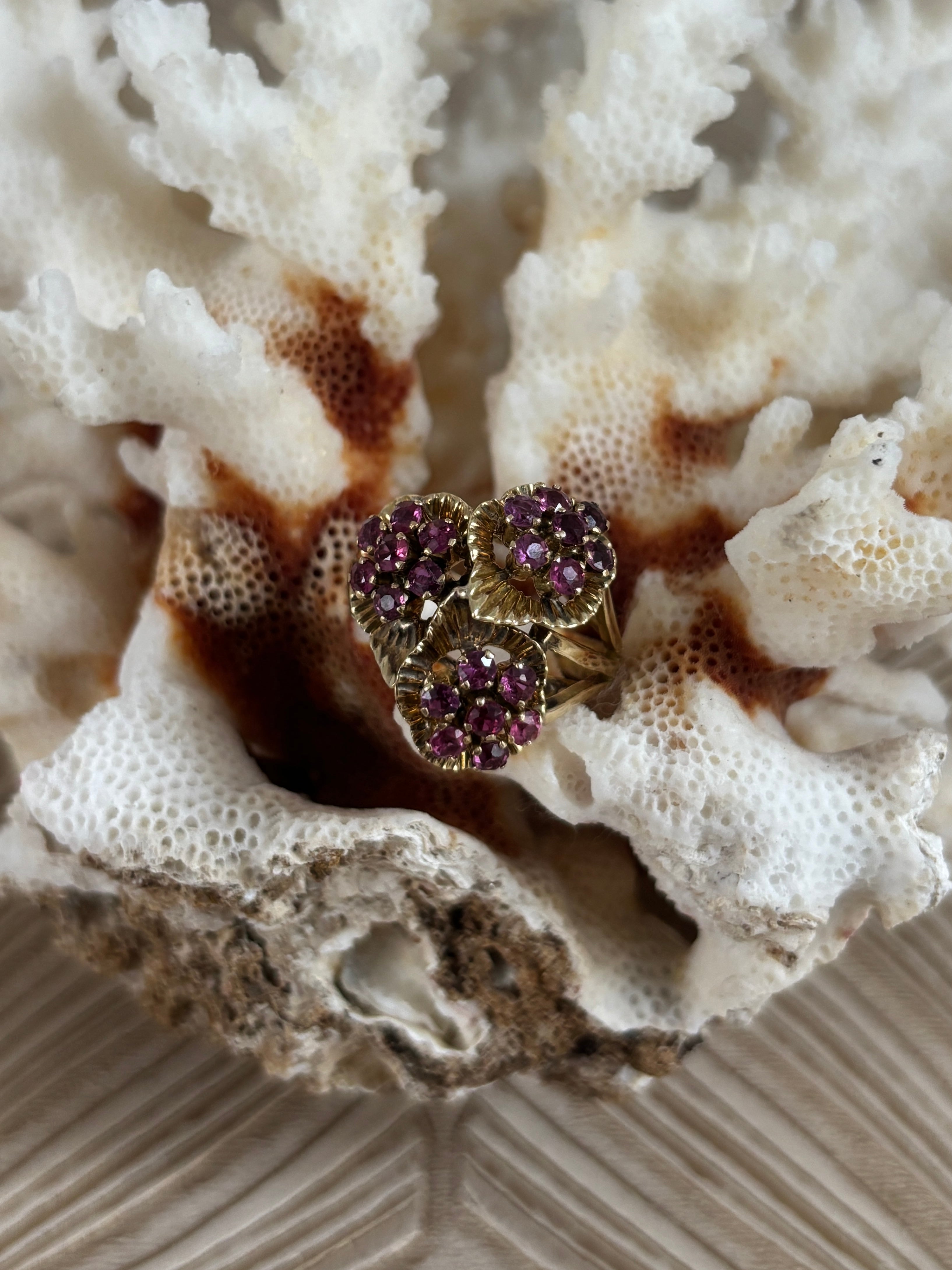 Vintage Robijn Ring