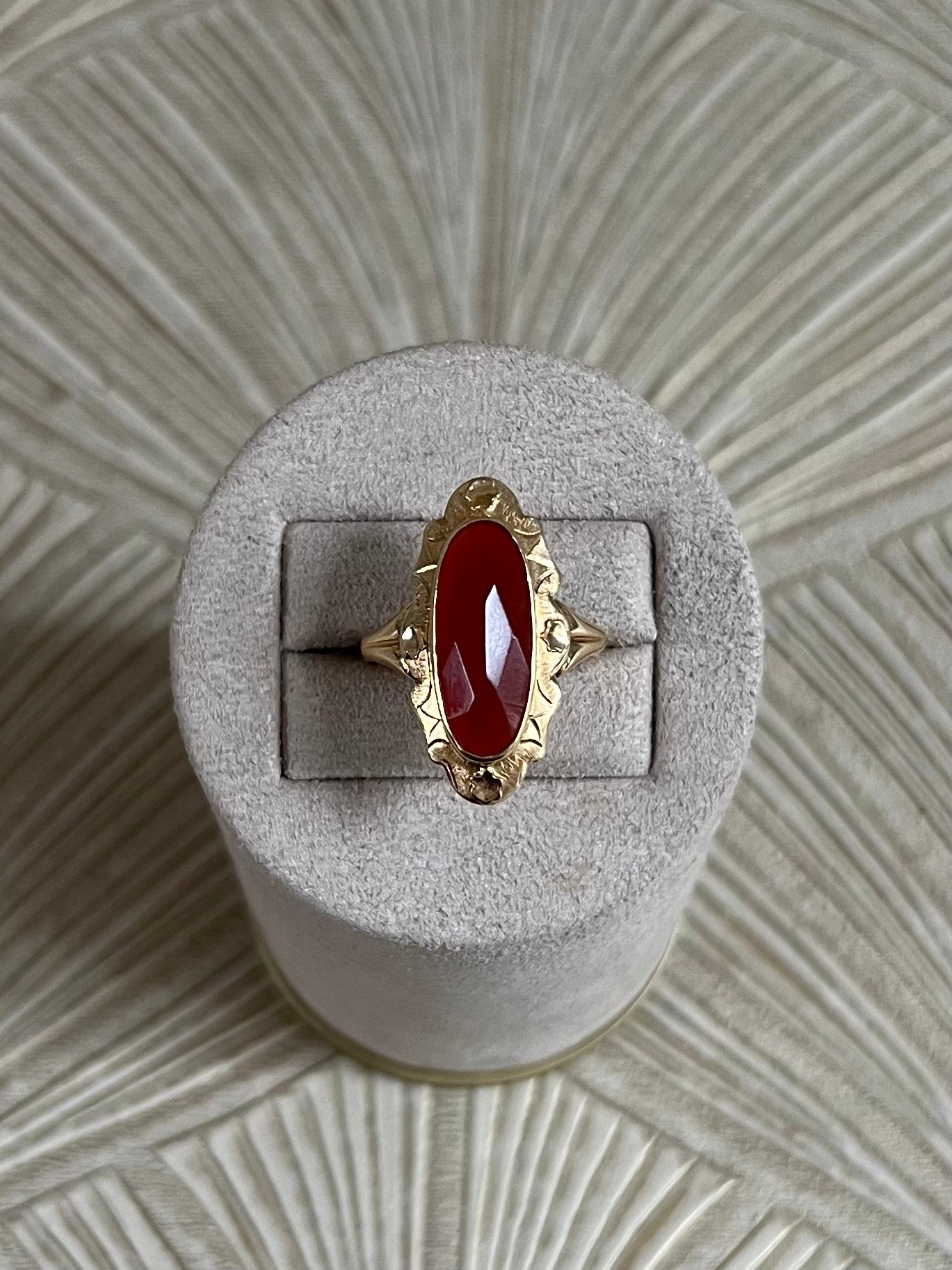 Carneool Bewerkte Vintage Ring