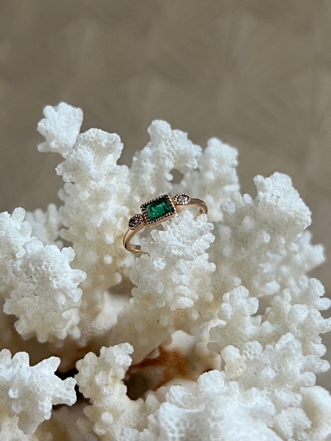 Smaragd Diamant Ring