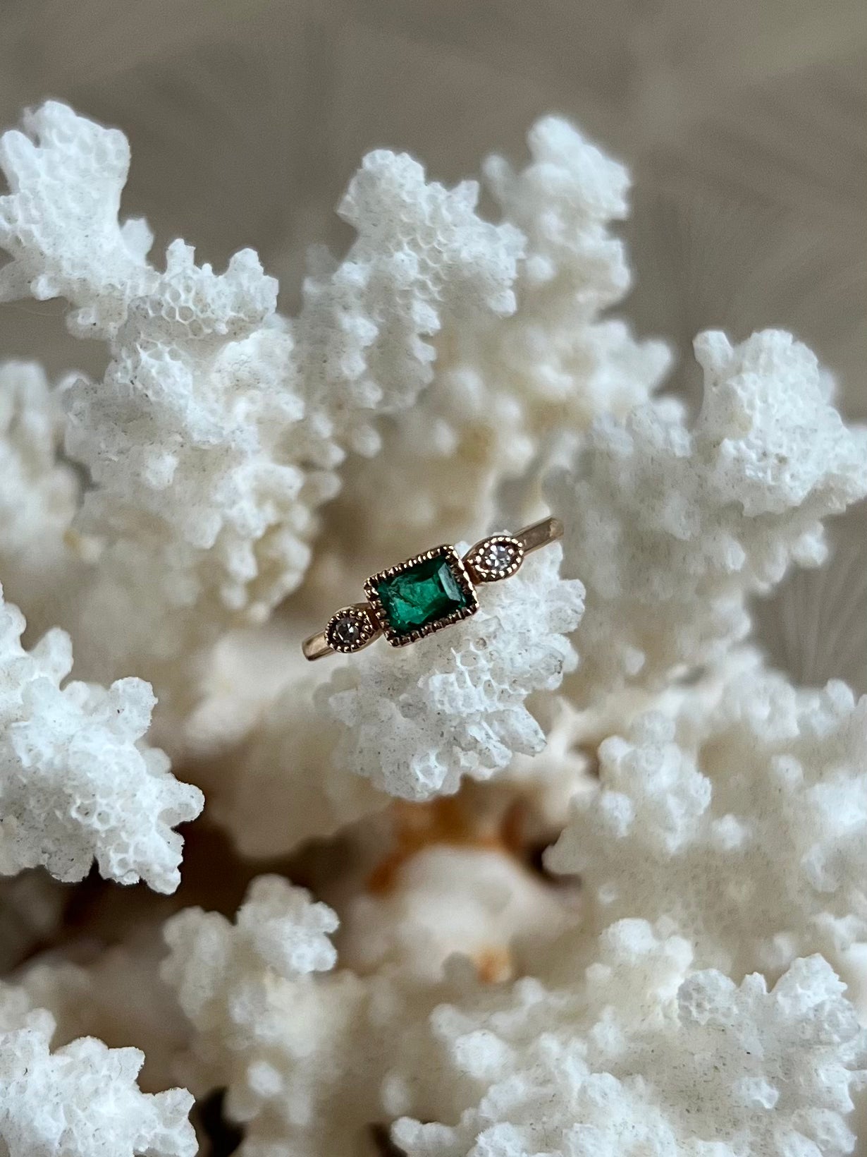 Smaragd Diamant Ring