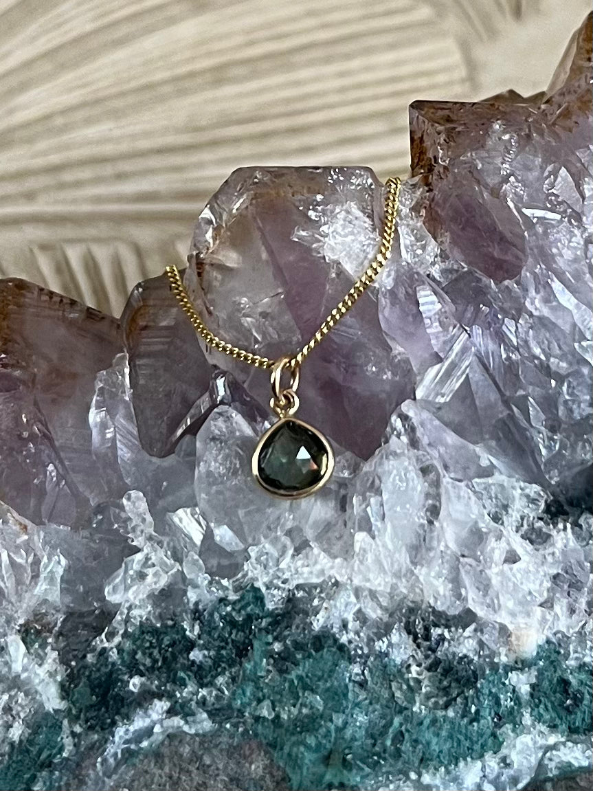 Groene Toermalijn Hanger