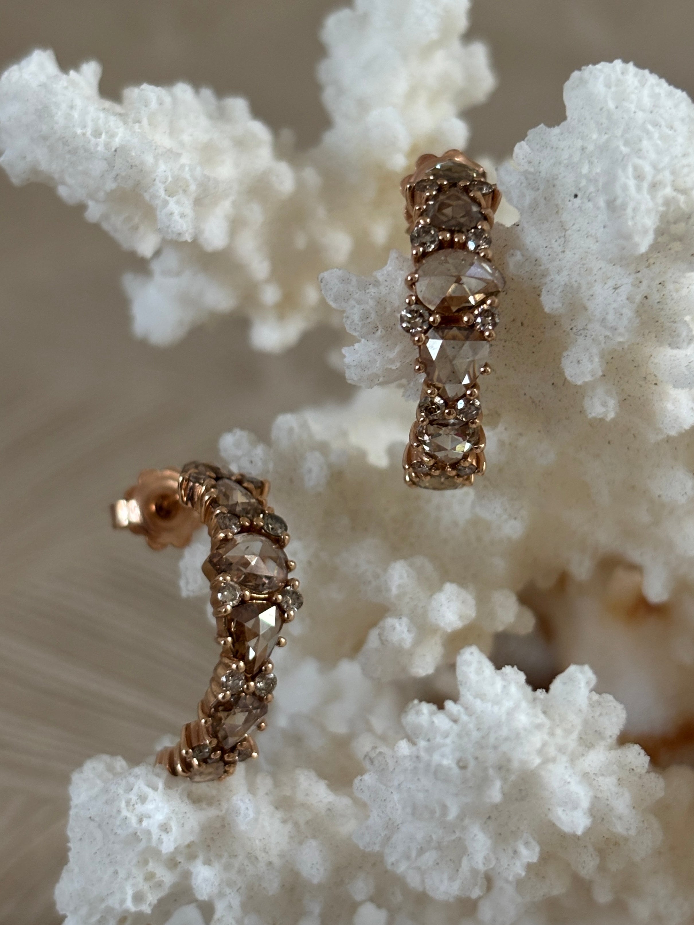 Brusi Diamant Oorbellen