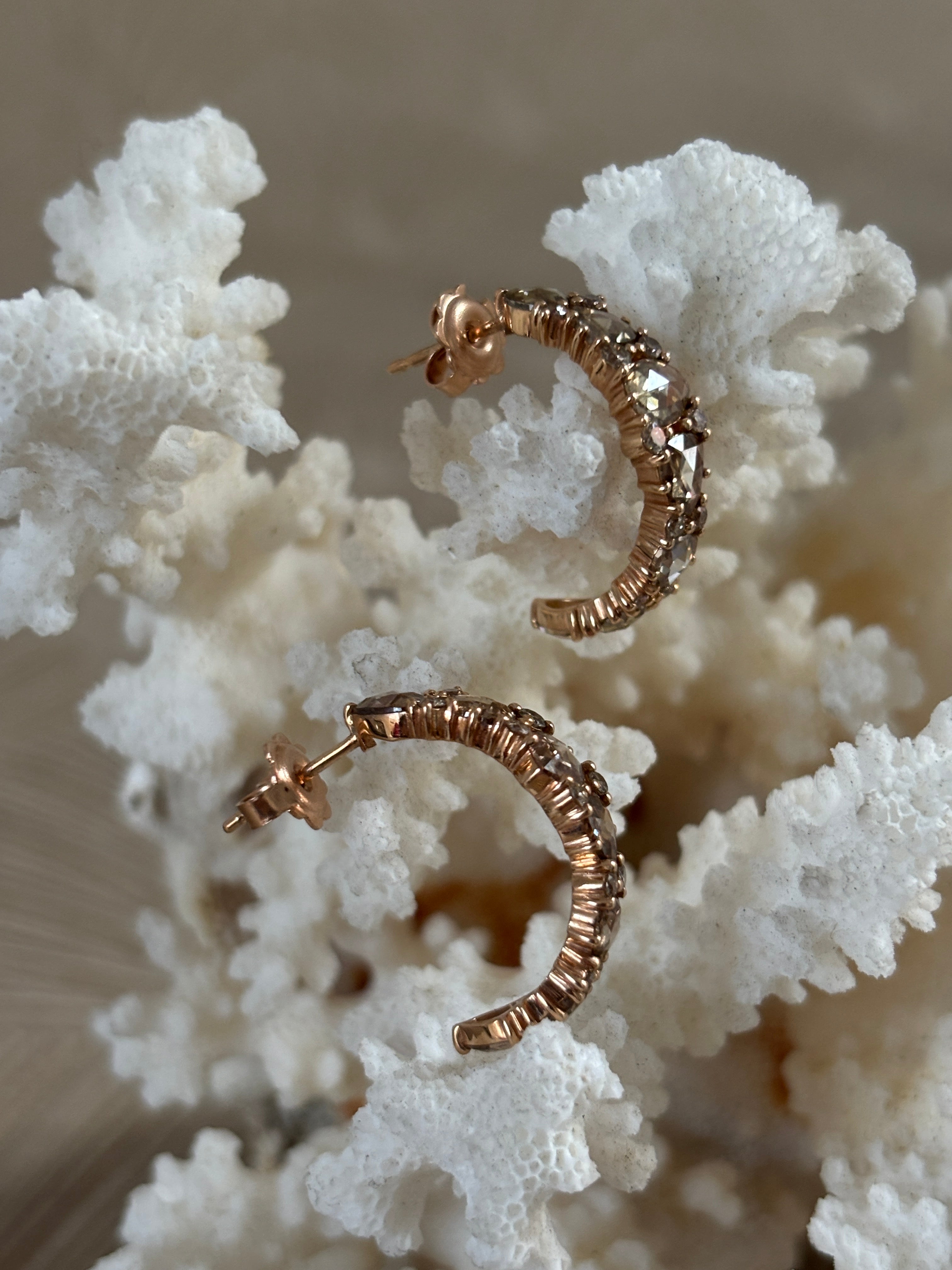 Brusi Diamant Oorbellen