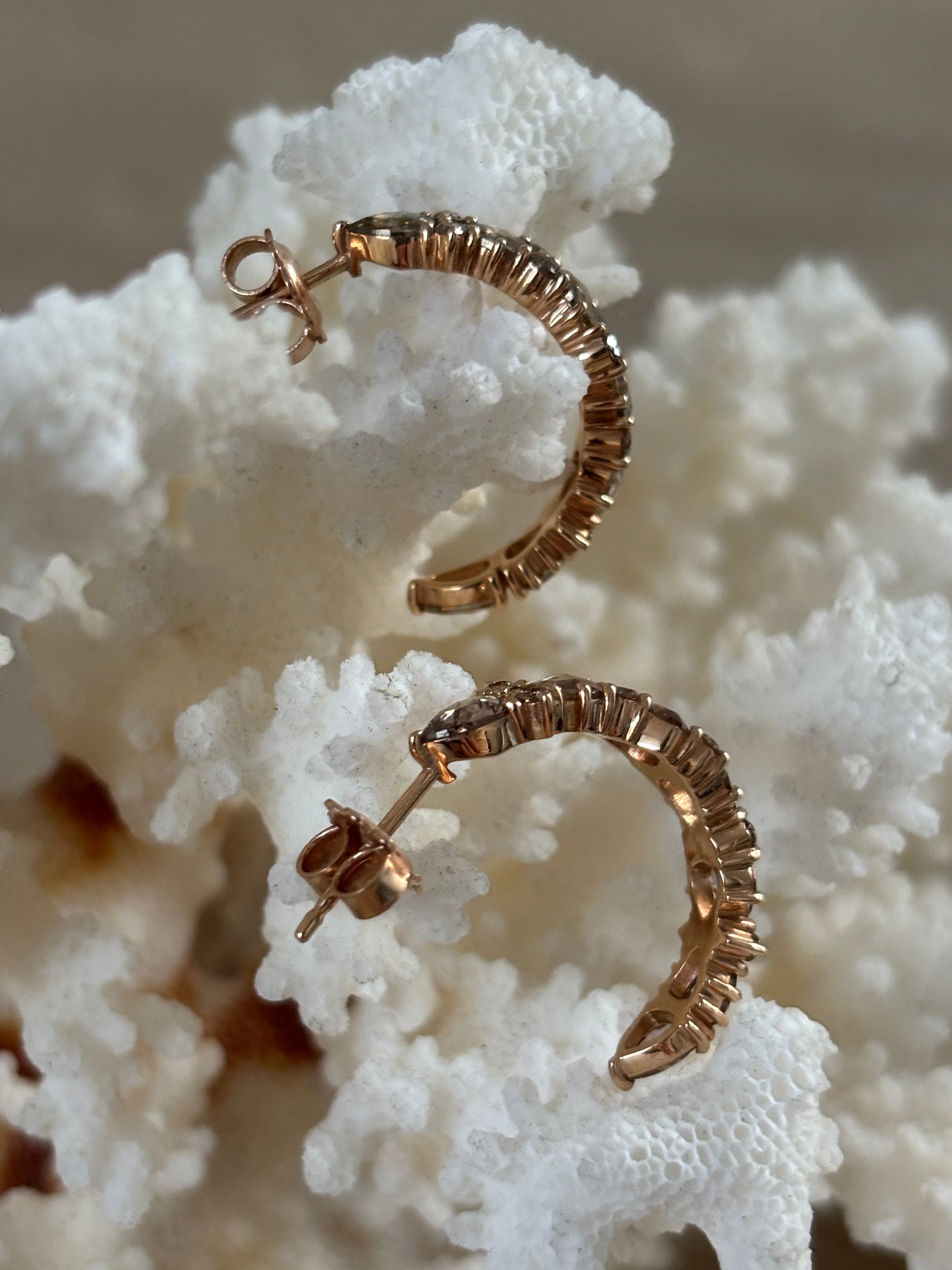 Brusi Diamant Oorbellen