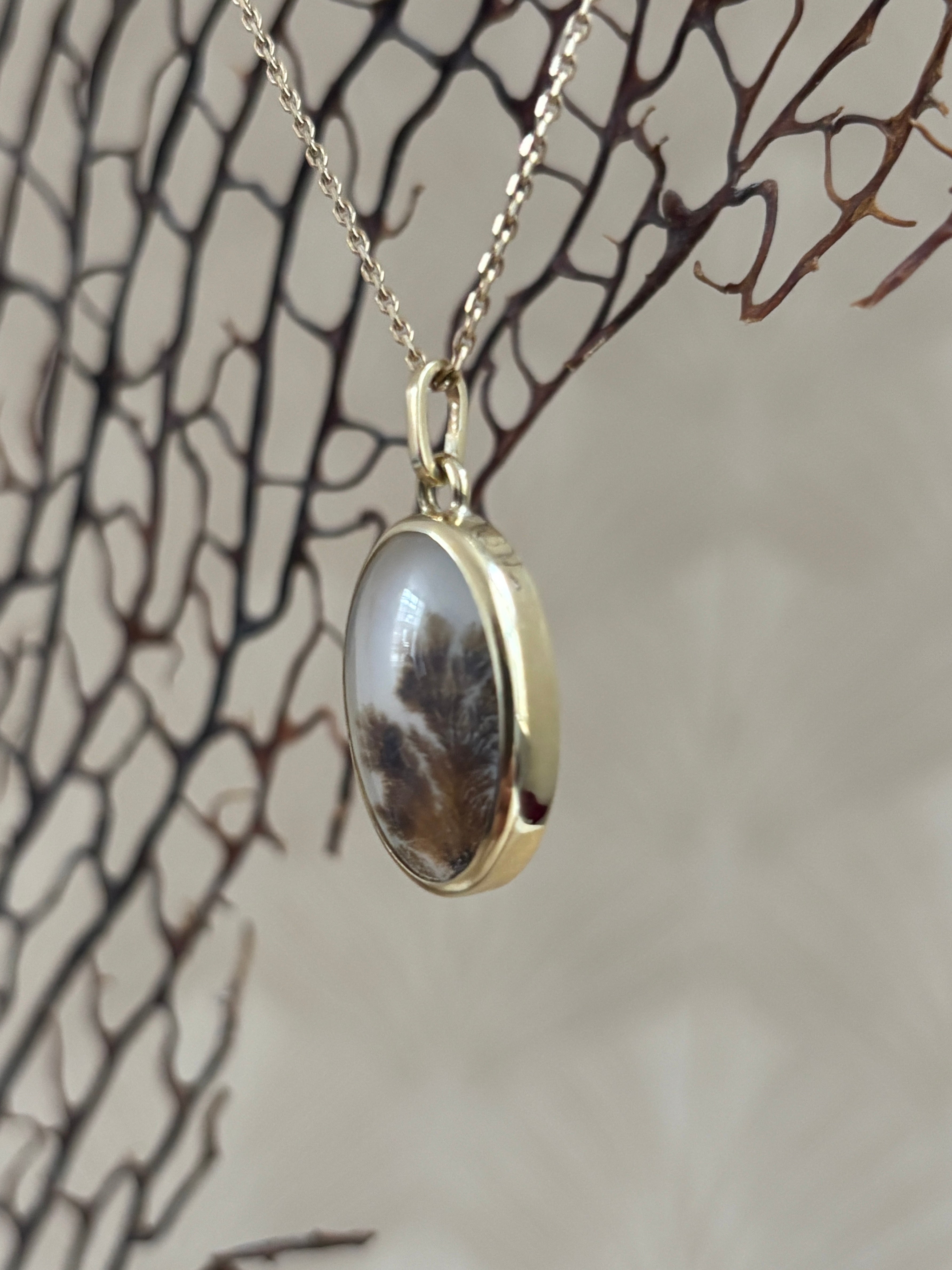 Dendriet Agaat Hanger