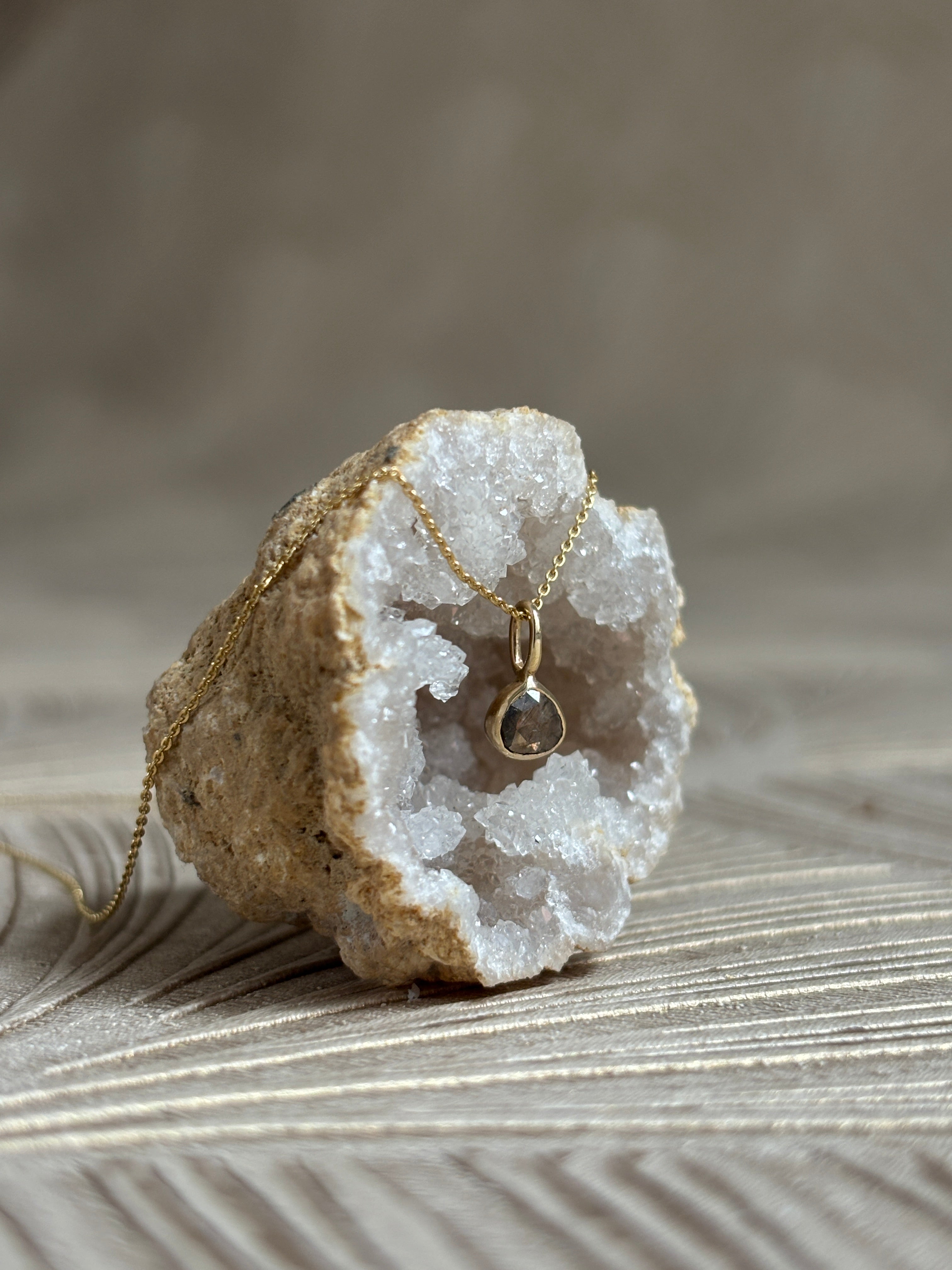 Mini Druppel Diamant Hanger