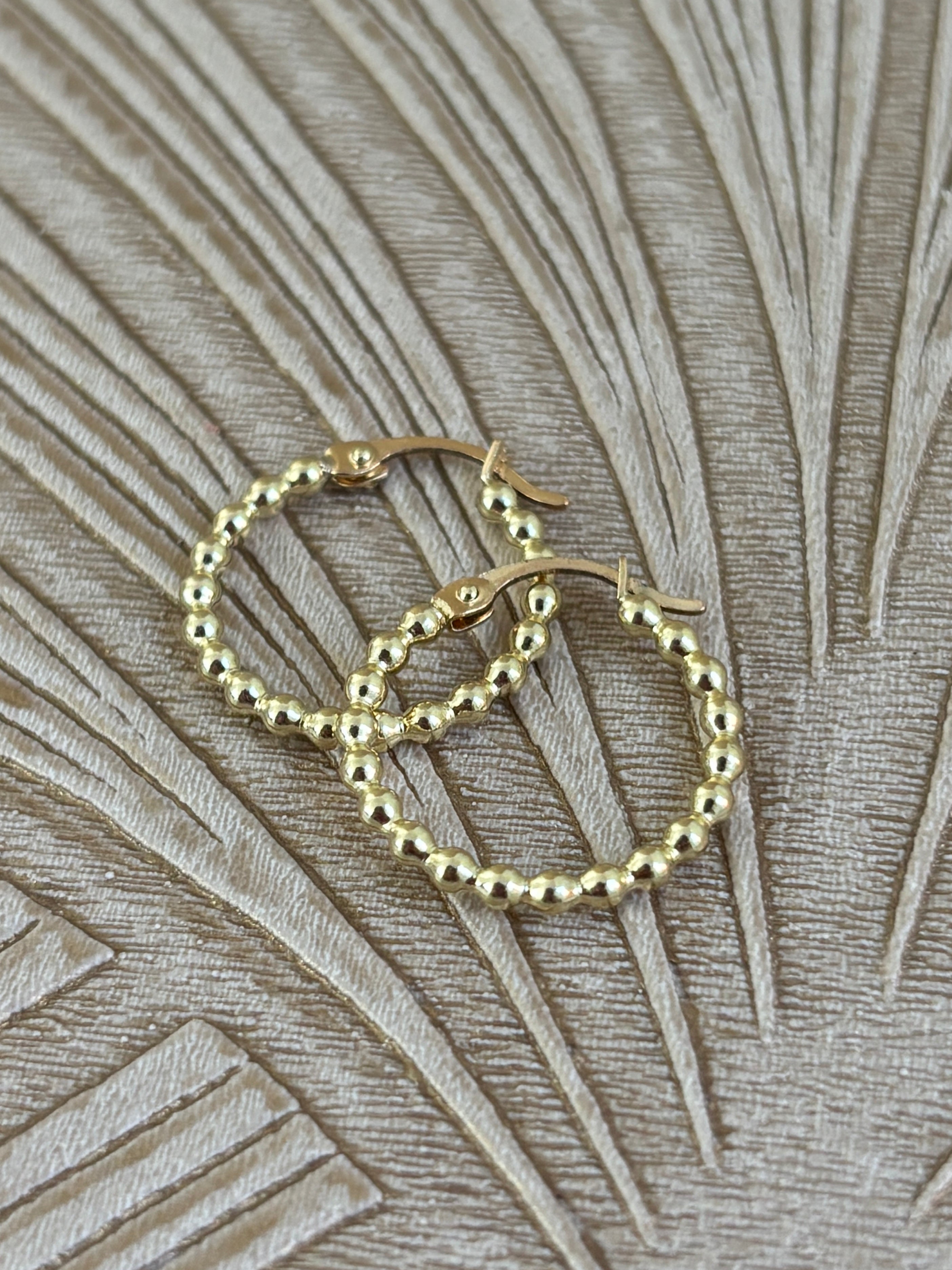 Balletjes Oorbellen met Aquamarijn