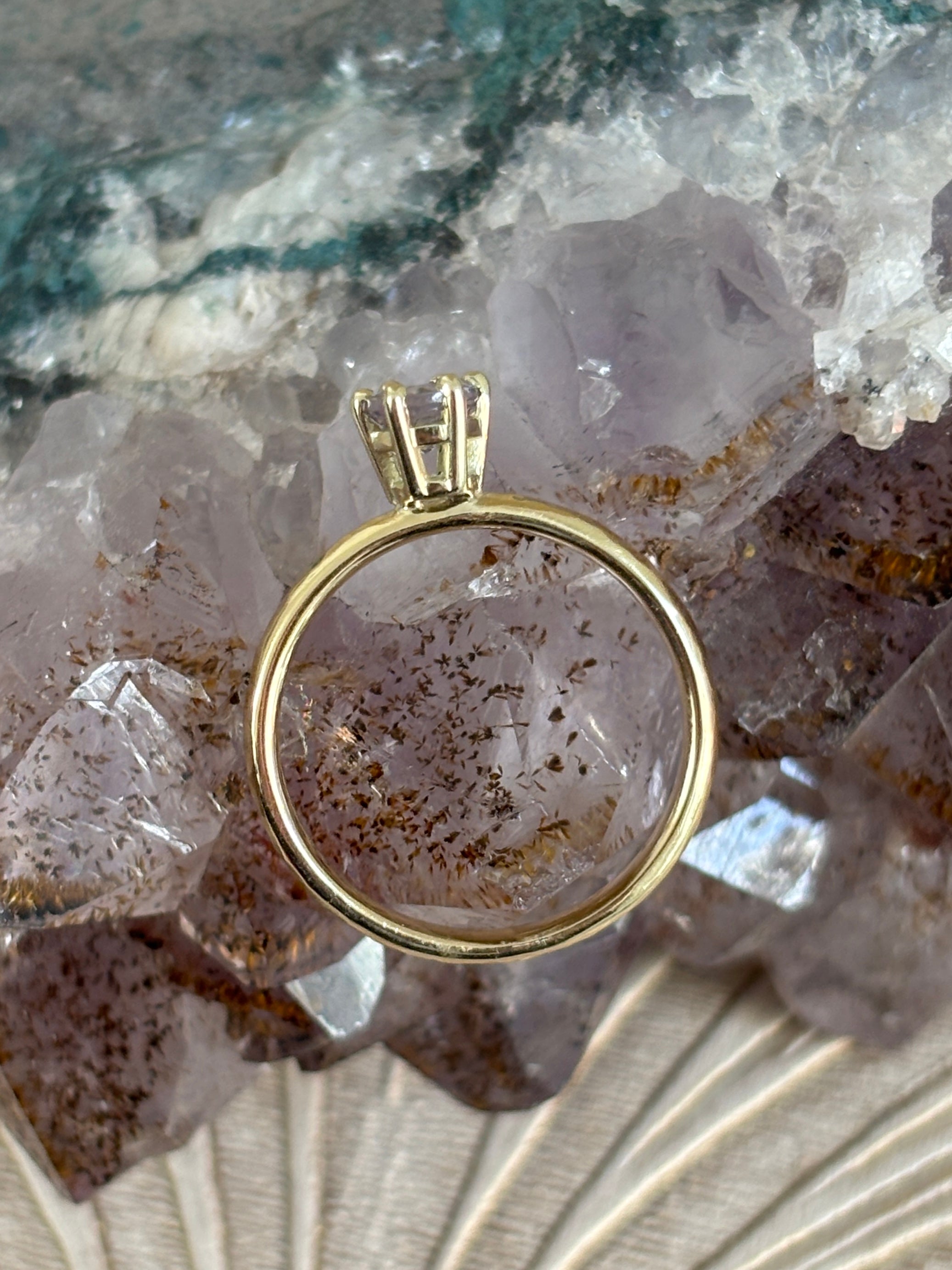 Tanzaniet Hamerslag Ring