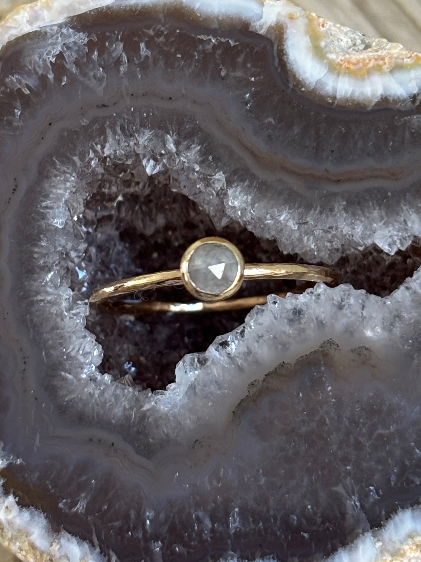 Grijze Diamant Ring