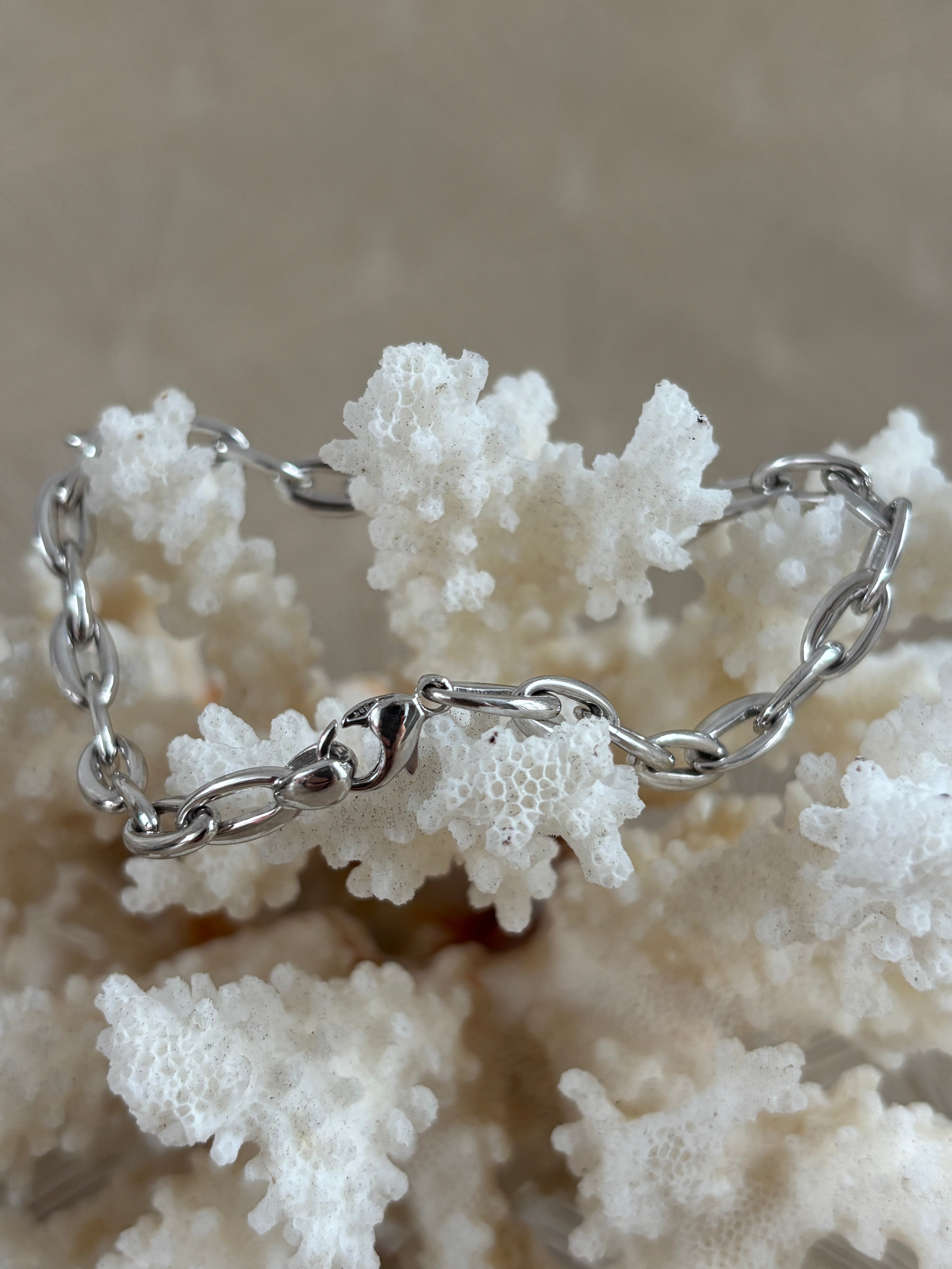 Witgouden Anker Armband