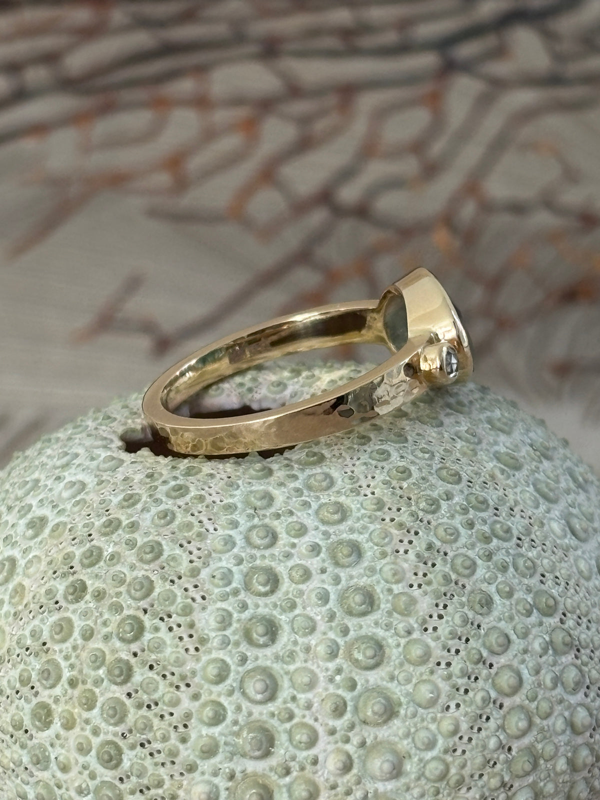 Groene Toermalijn Diamant Ring