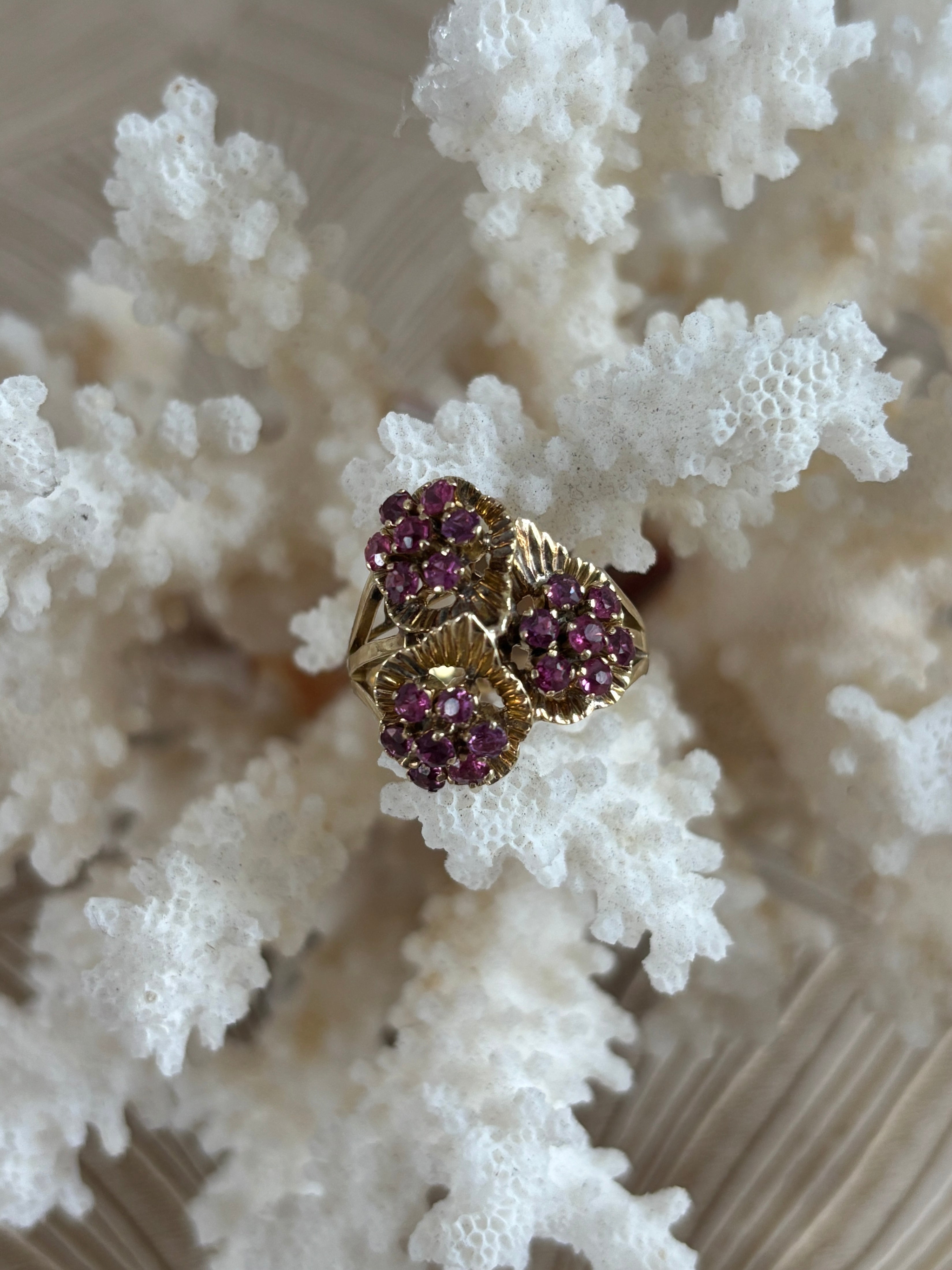 Vintage Robijn Ring