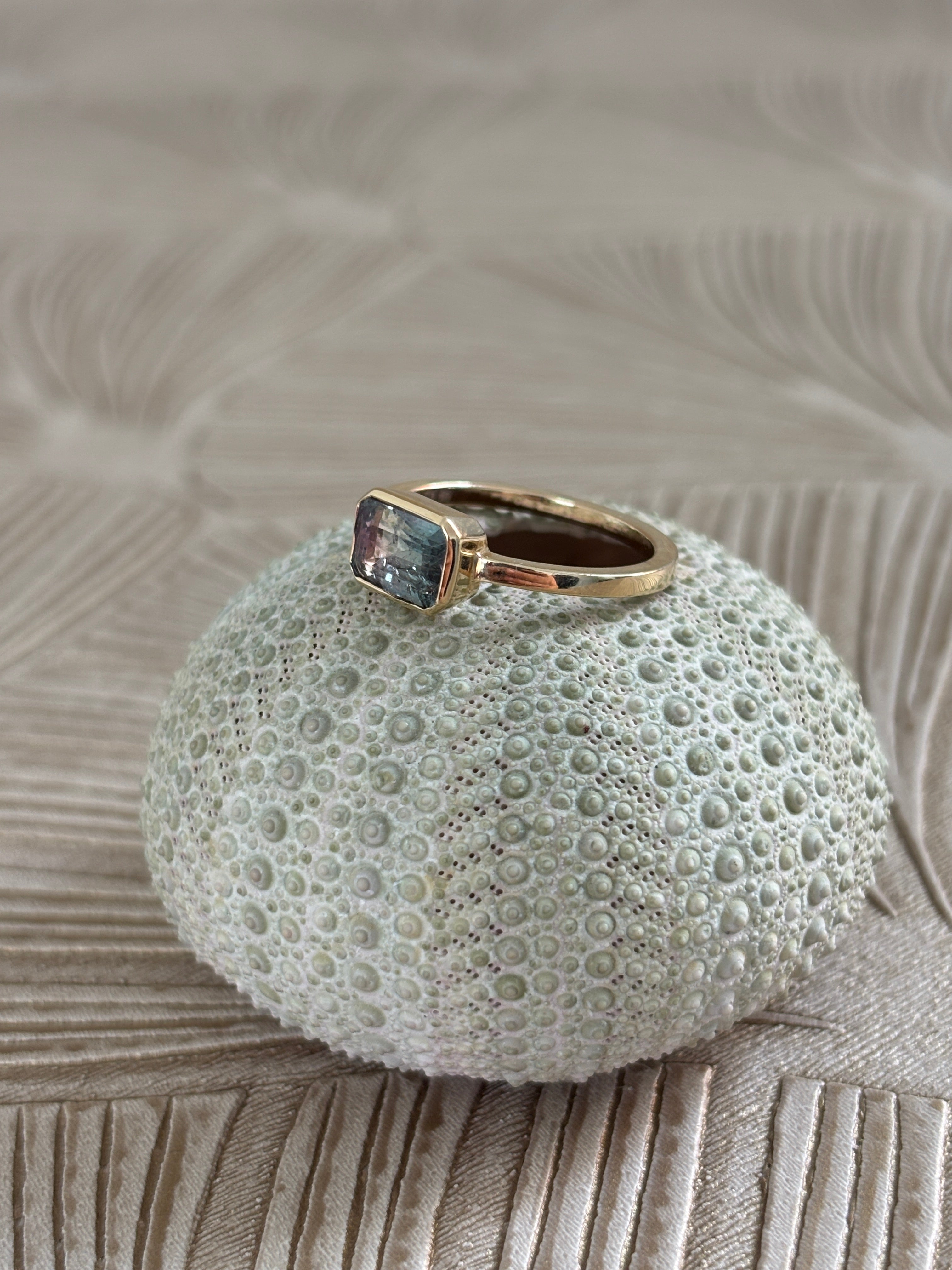 Bicolour Toermalijn Ring