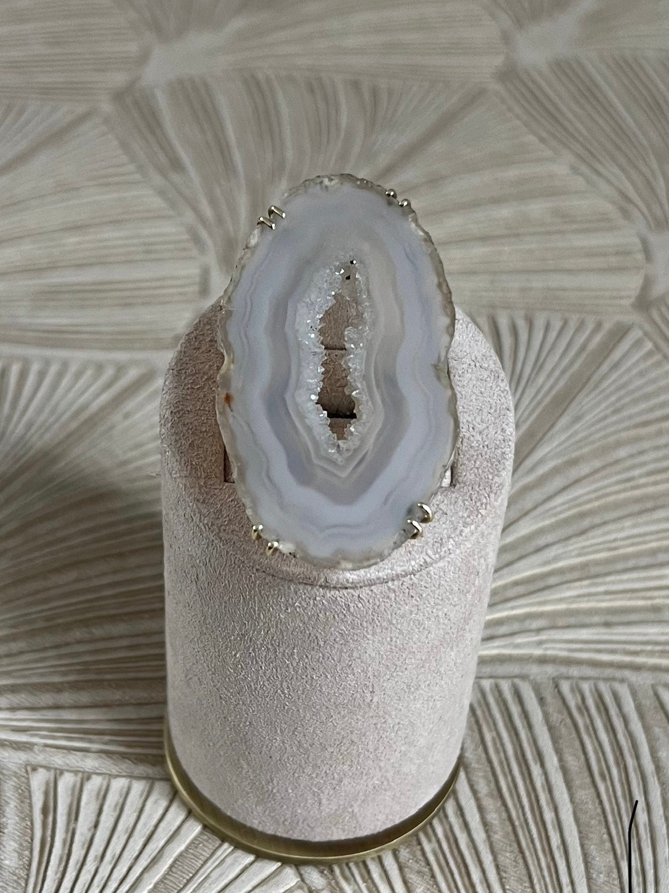 Agaat Geodeschijf Ring