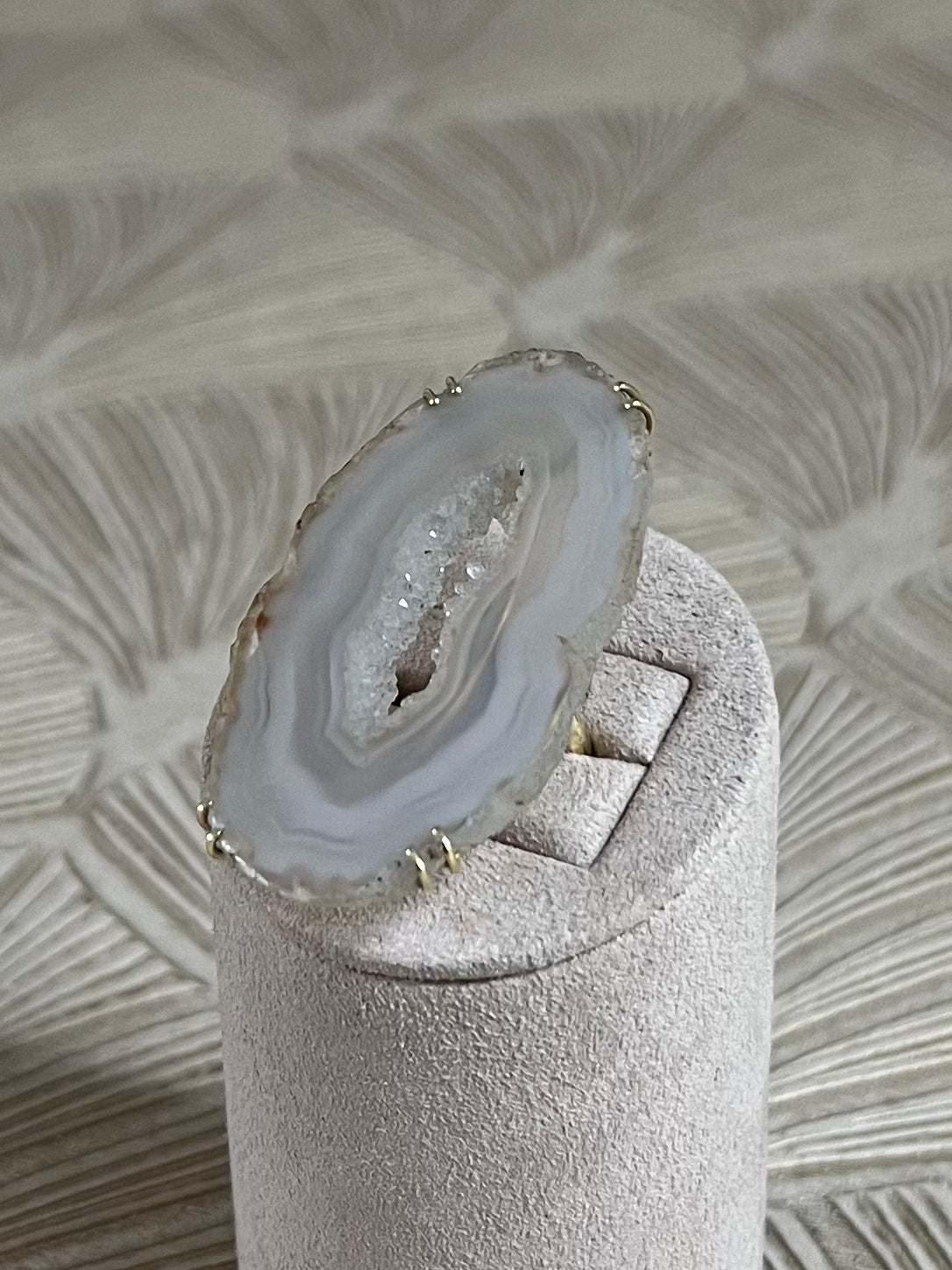 Agaat Geodeschijf Ring