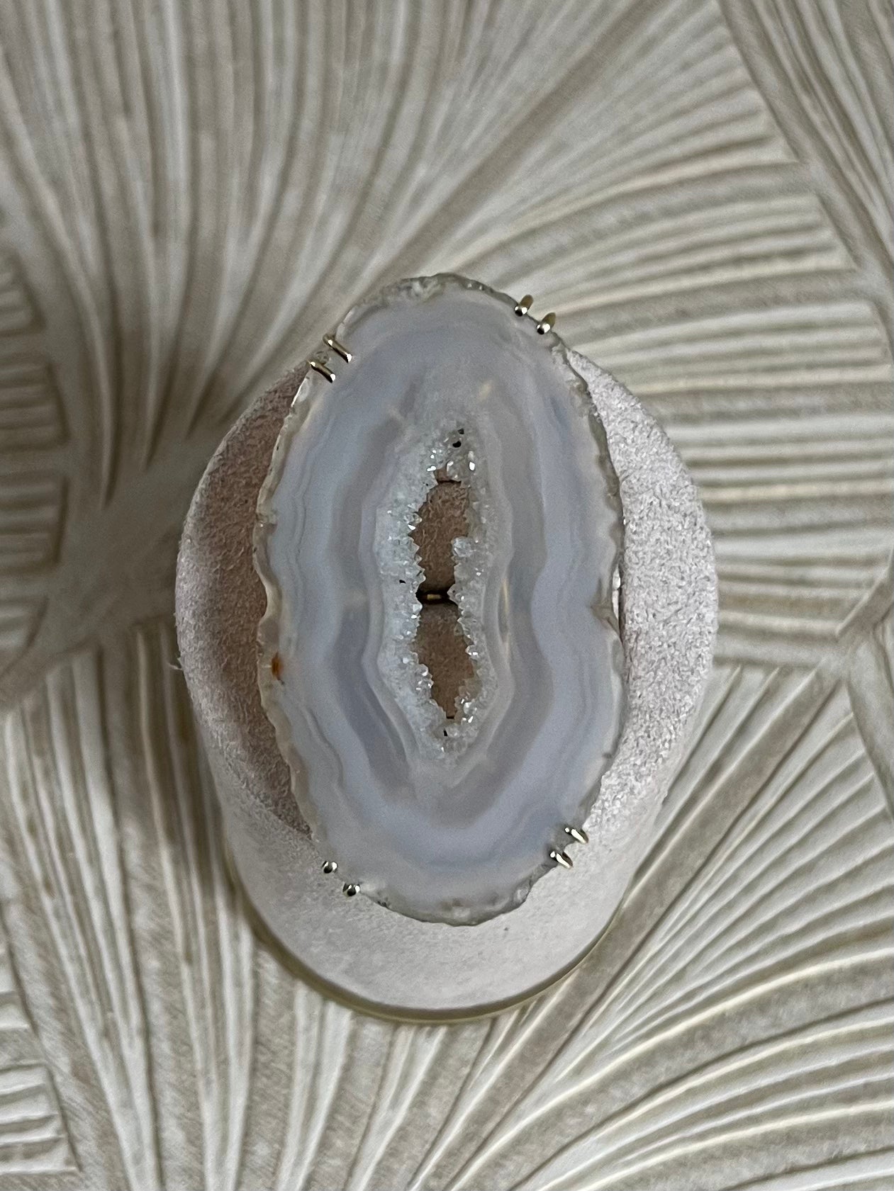 Agaat Geodeschijf Ring