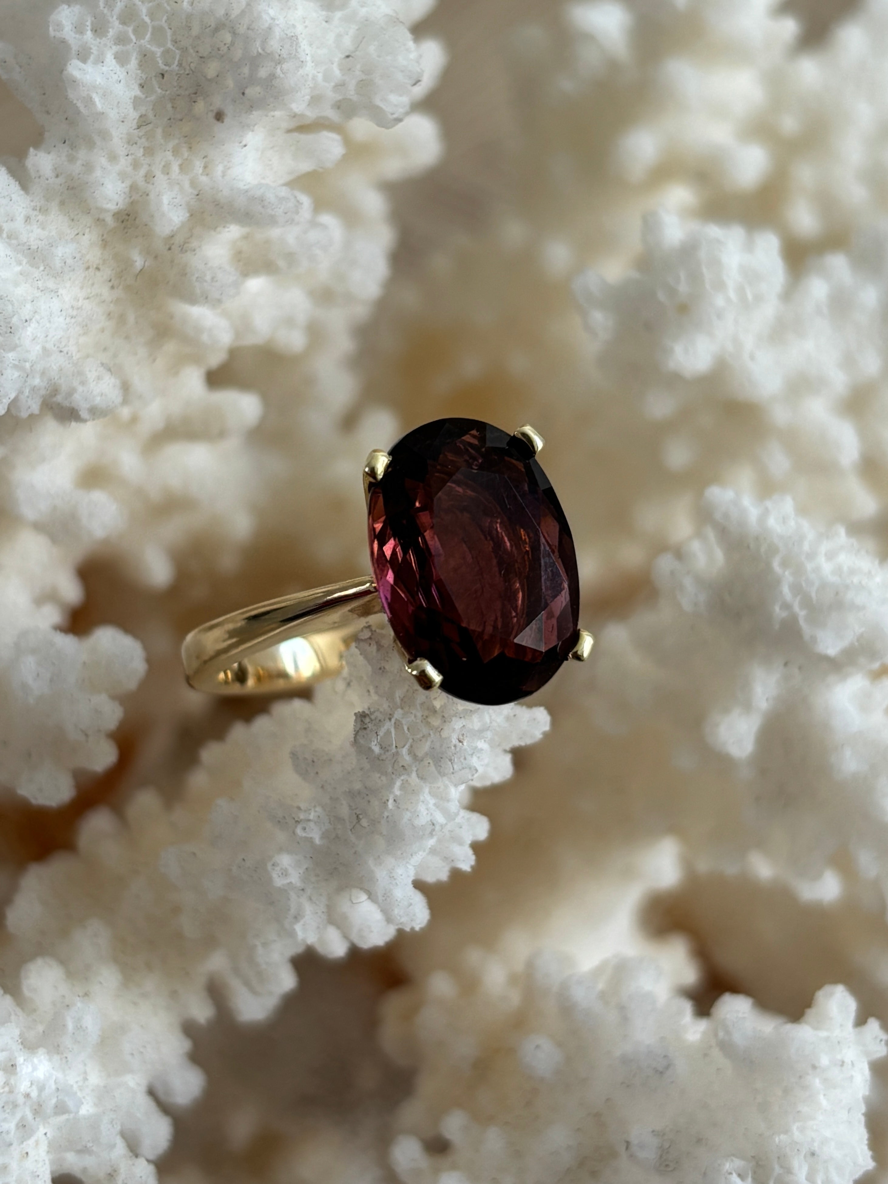 Ovale Toermalijn Ring