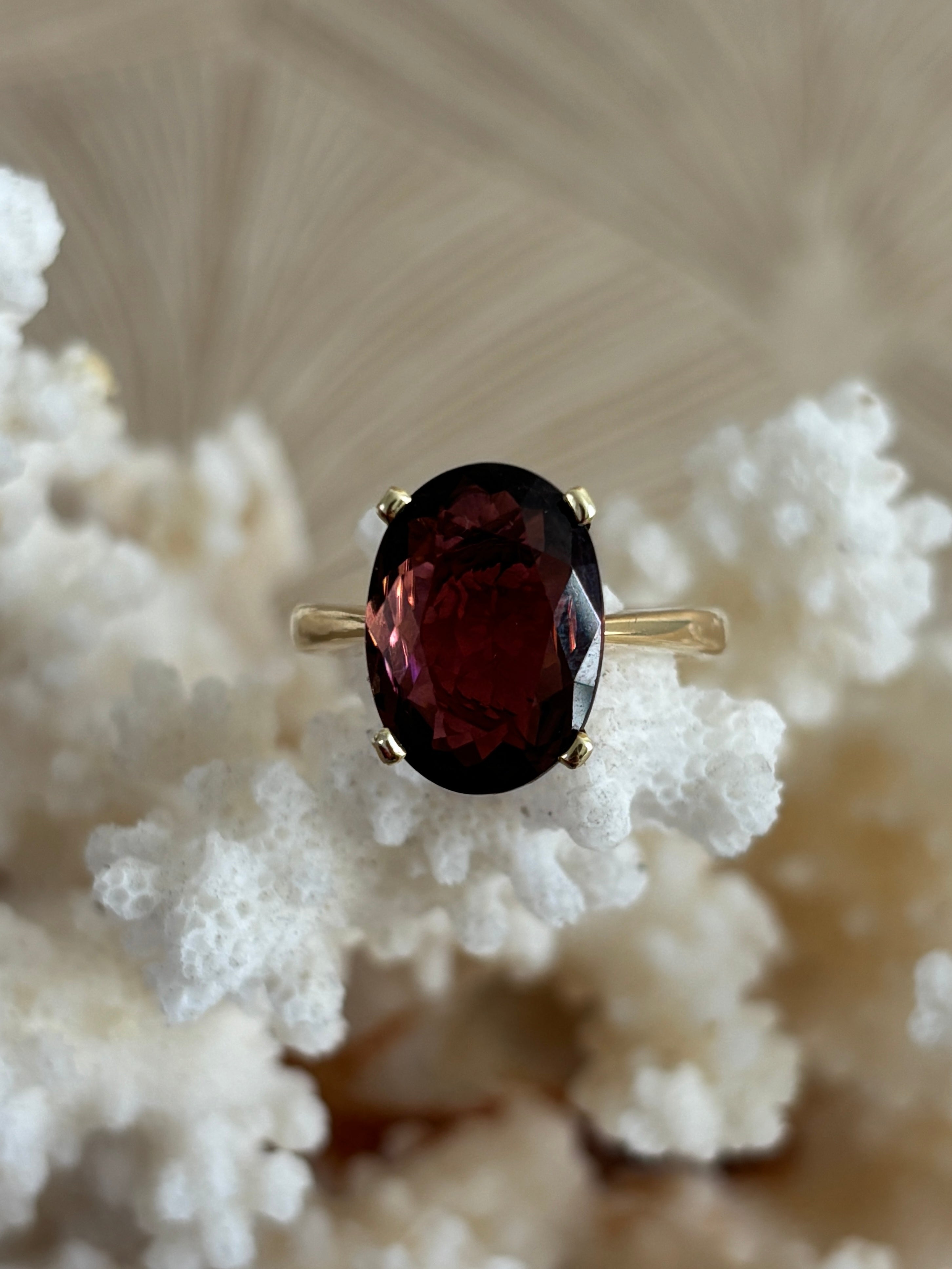 Ovale Toermalijn Ring