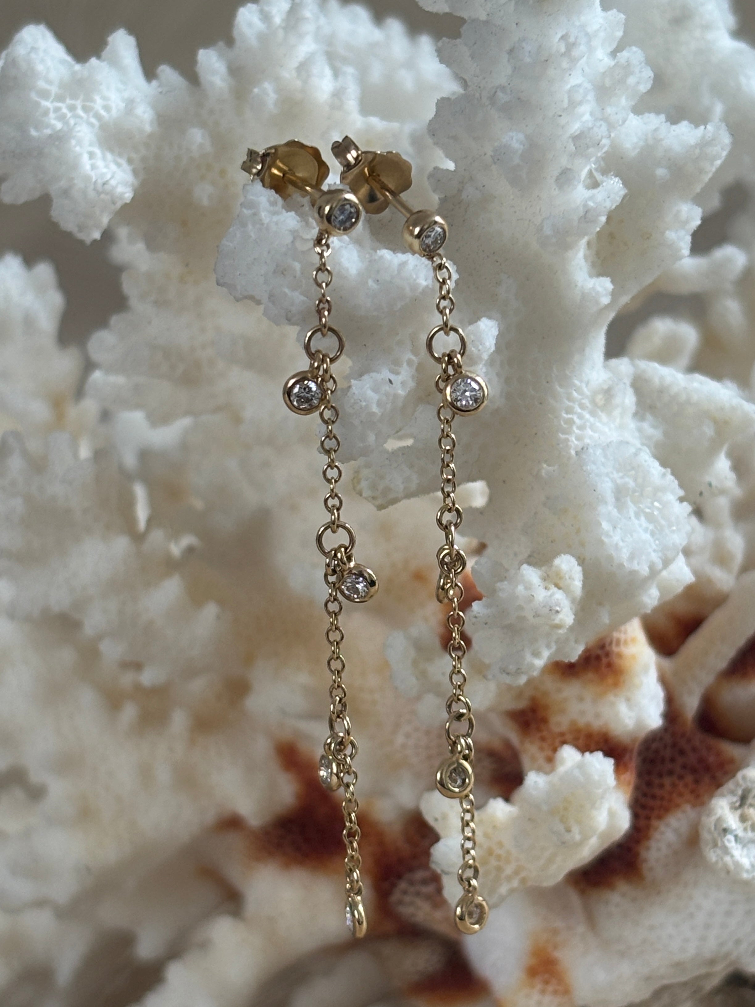 Swing Diamant Oorbellen