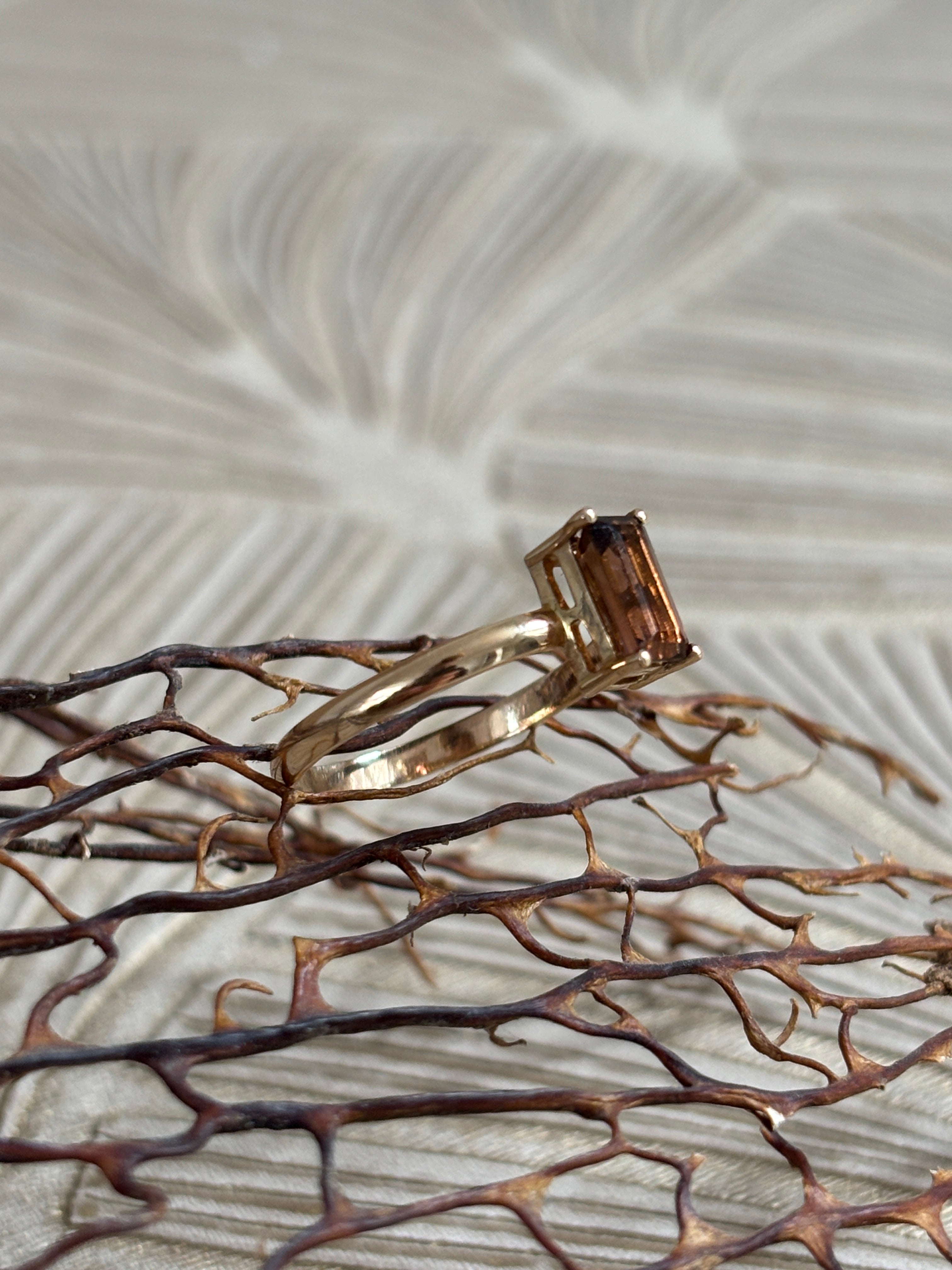 Baquette Toermalijn Ring