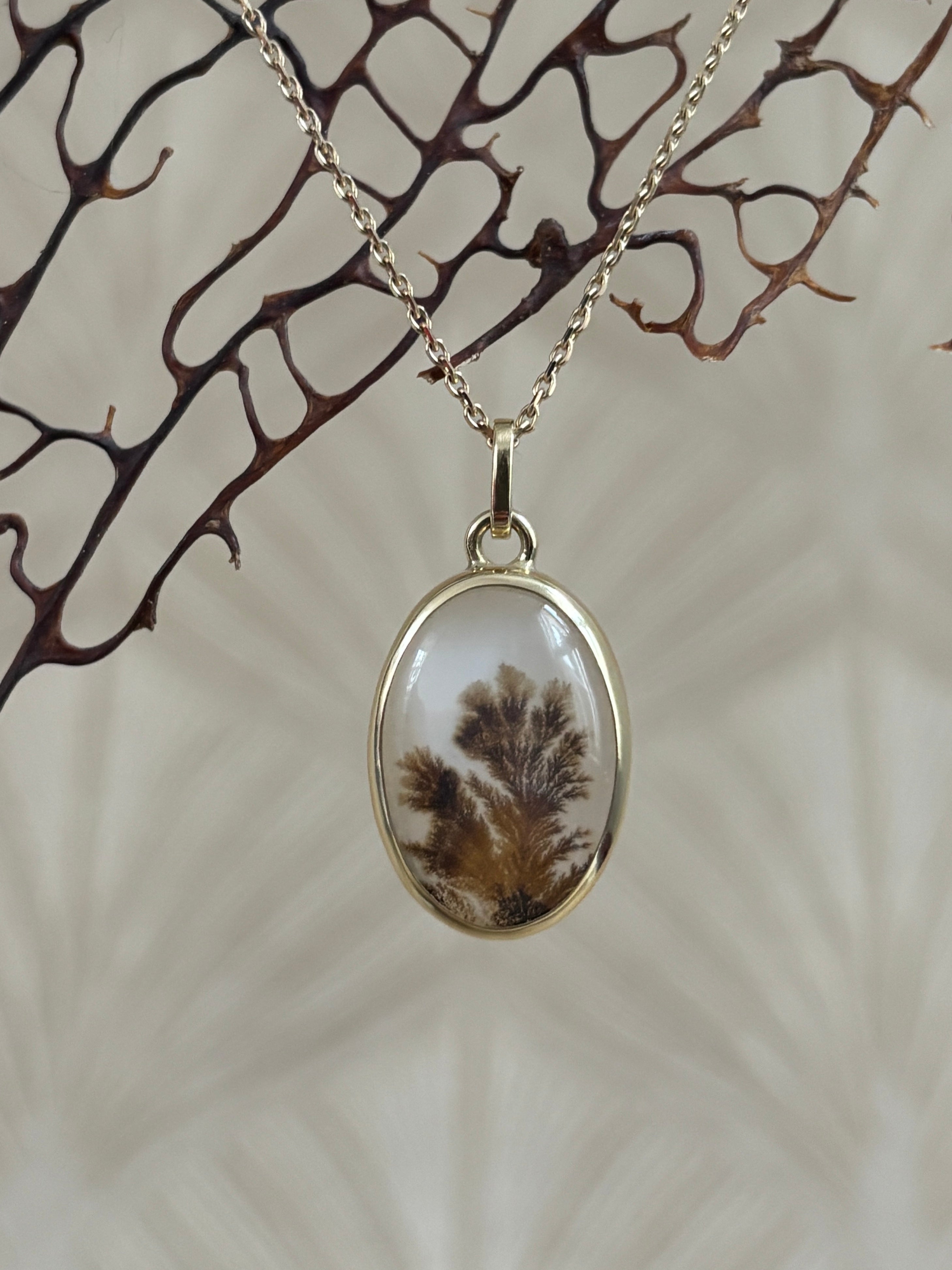 Dendriet Agaat Hanger