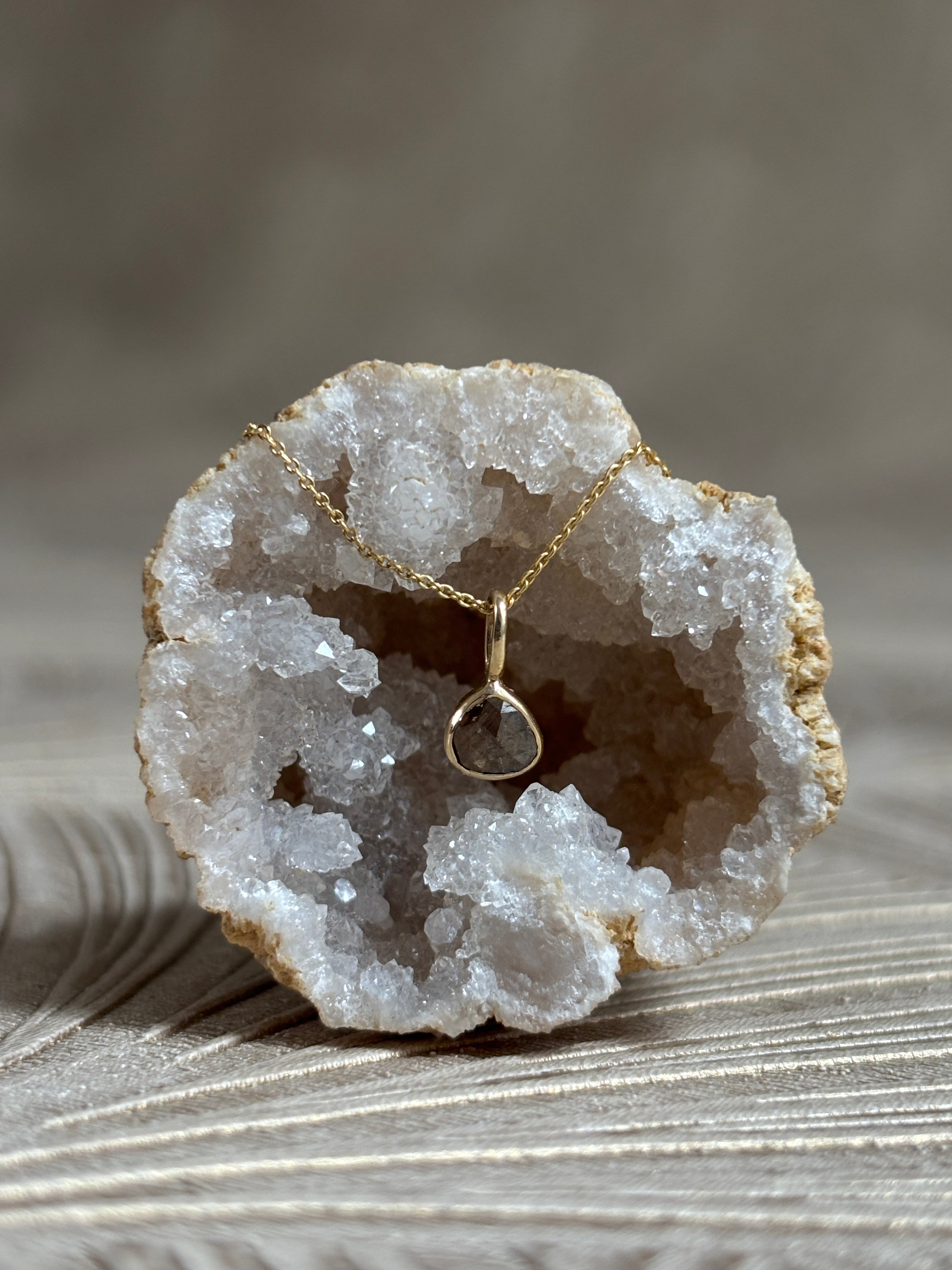 Mini Druppel Diamant Hanger