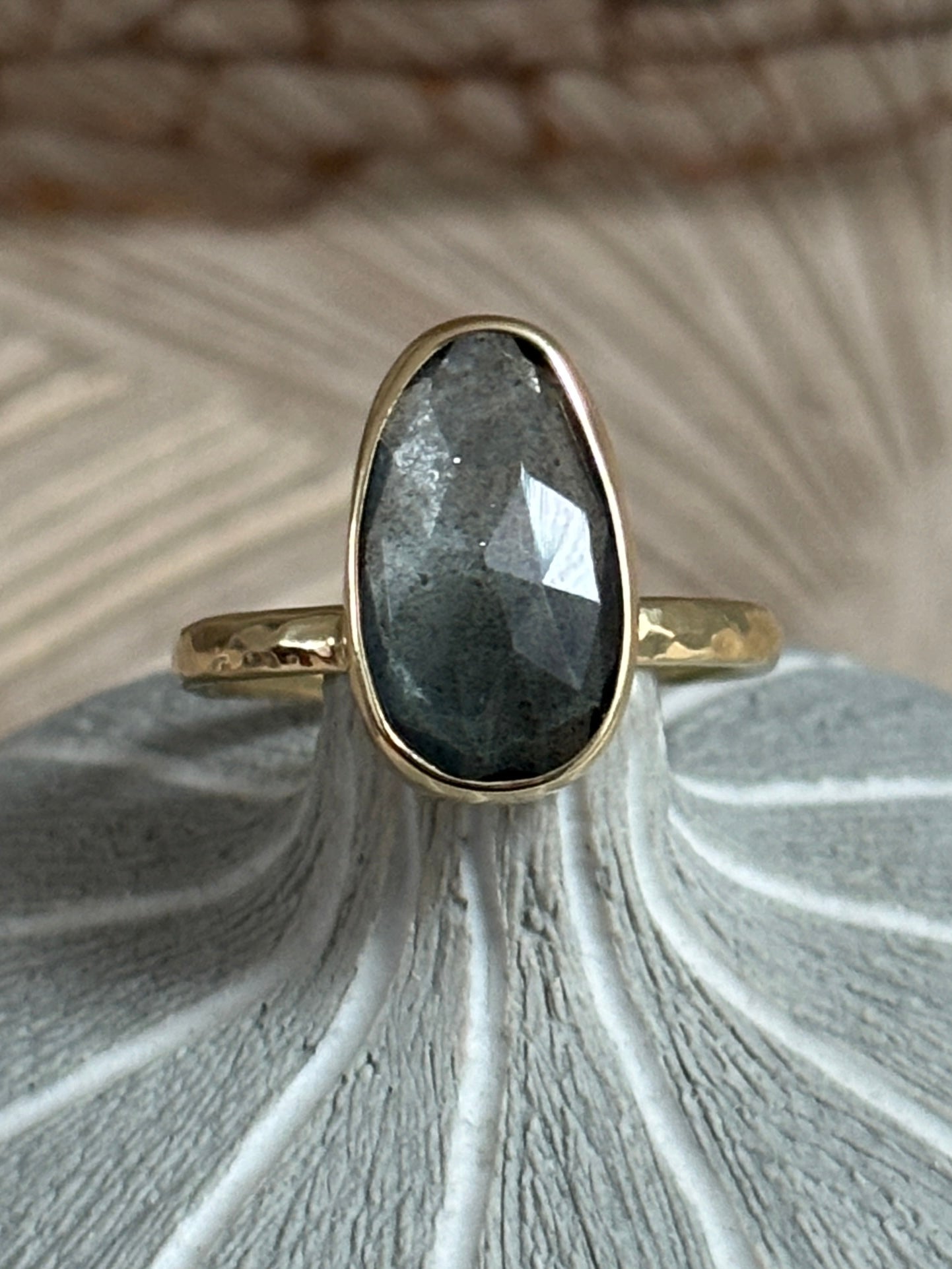 Aquamarijn Kiezel Ring