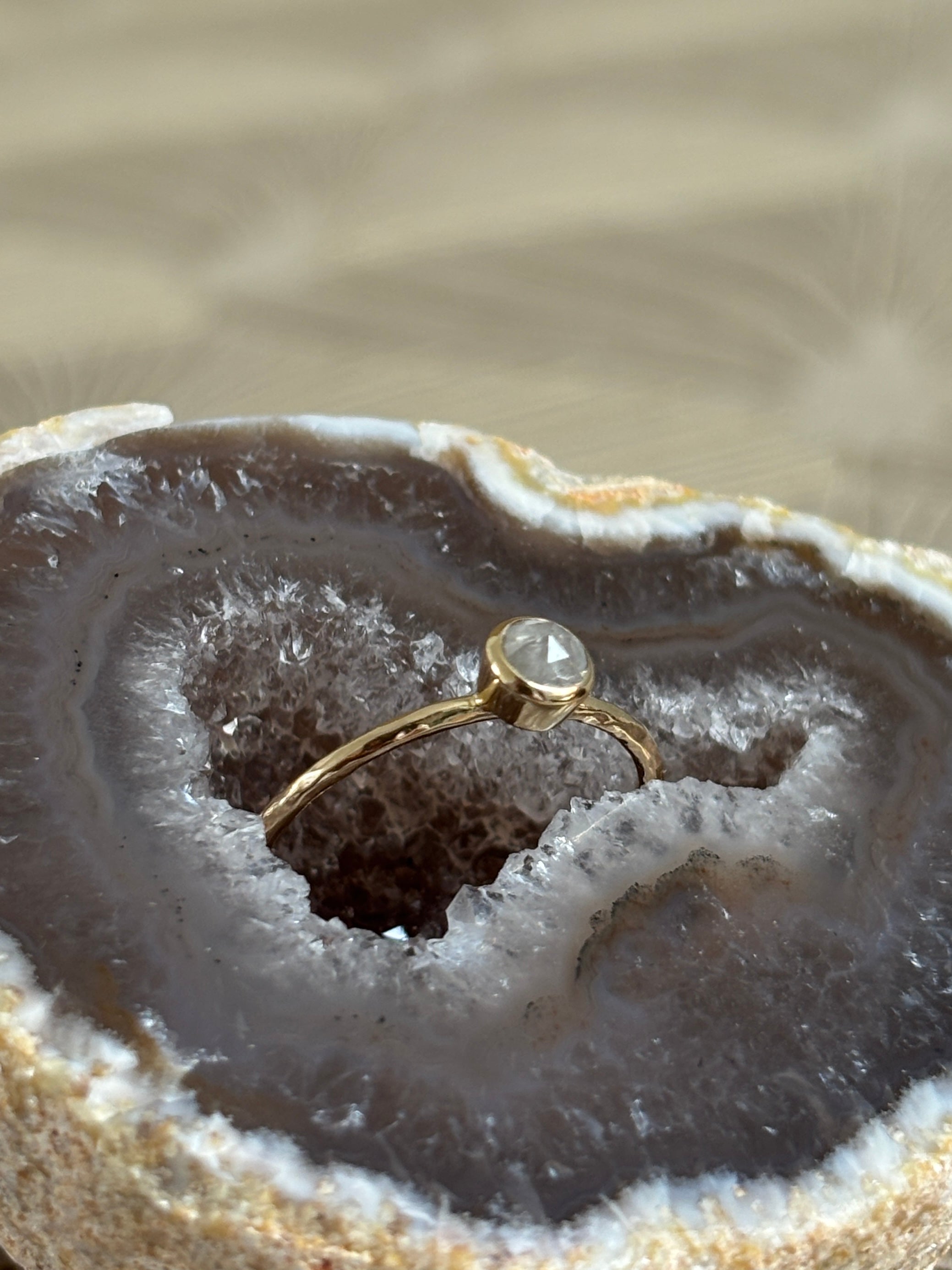 Grijze Diamant Ring